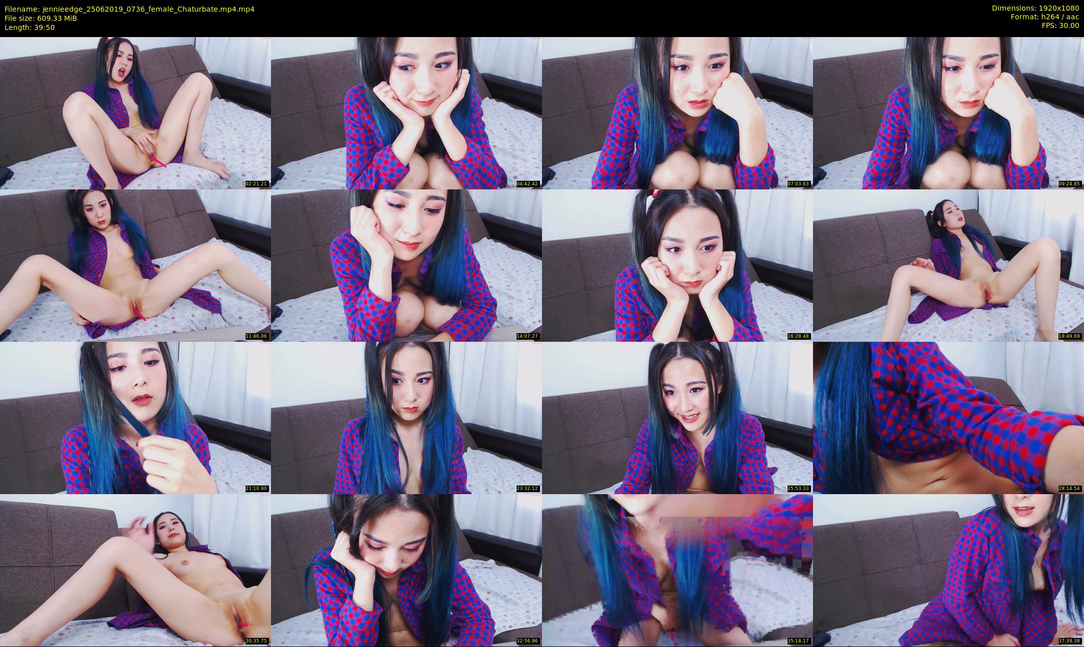 jennieedge — 40 minute Chaturbate female cam show recording, 1080p, Jun 25, 2019