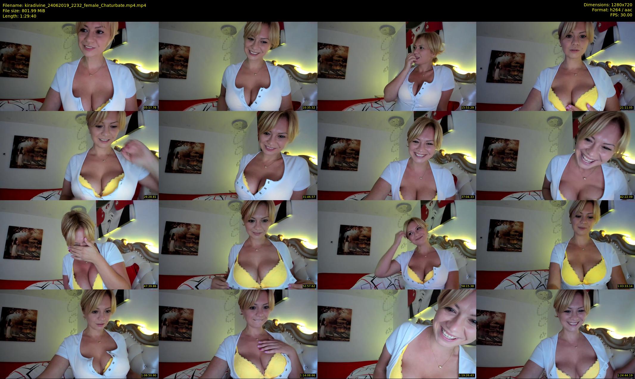 kiradivine — 90 minute Chaturbate female cam show recording, 720p, Jun 24, 2019
