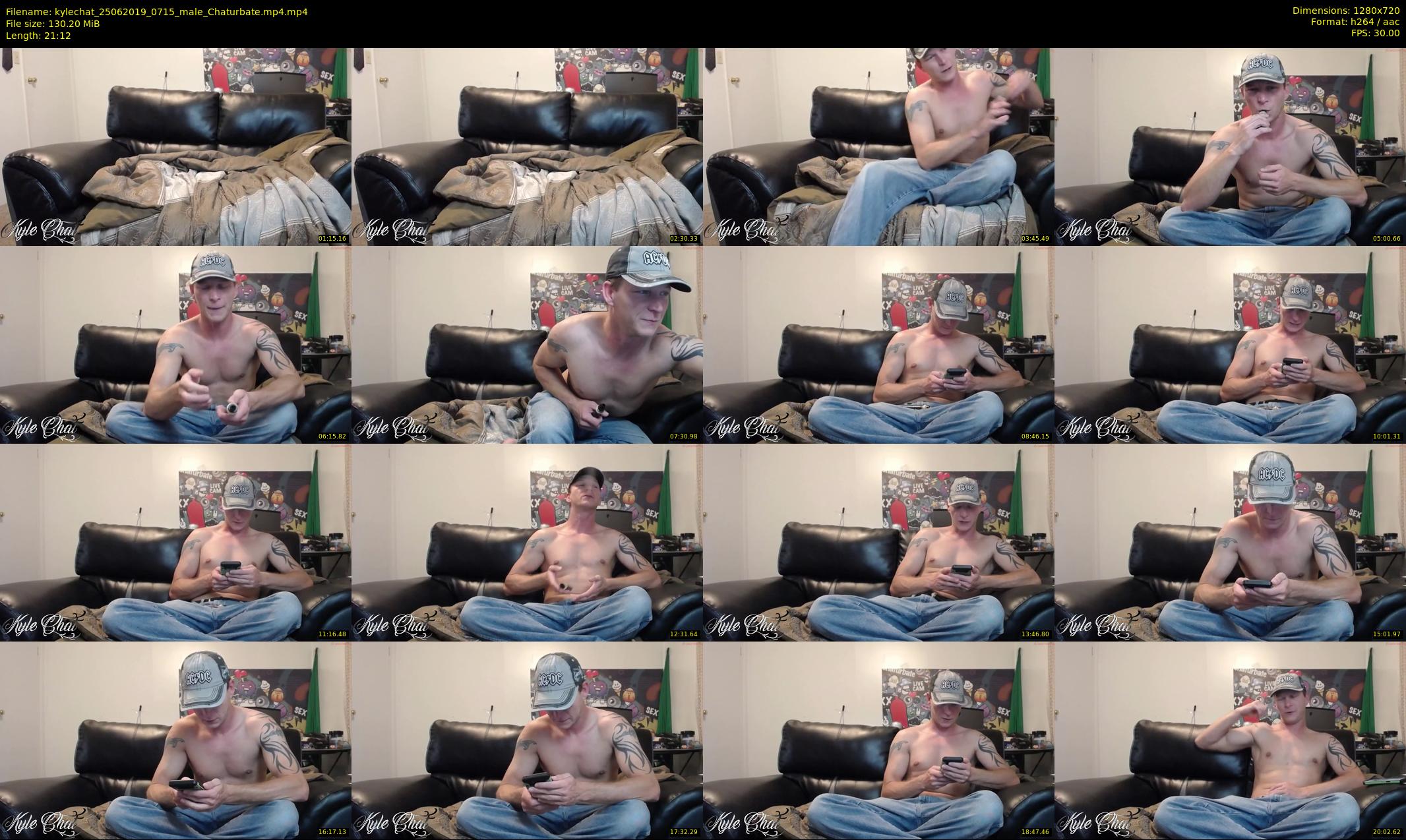 kylechat — 22 minute Chaturbate male cam show recording, 720p, Jun 25, 2019