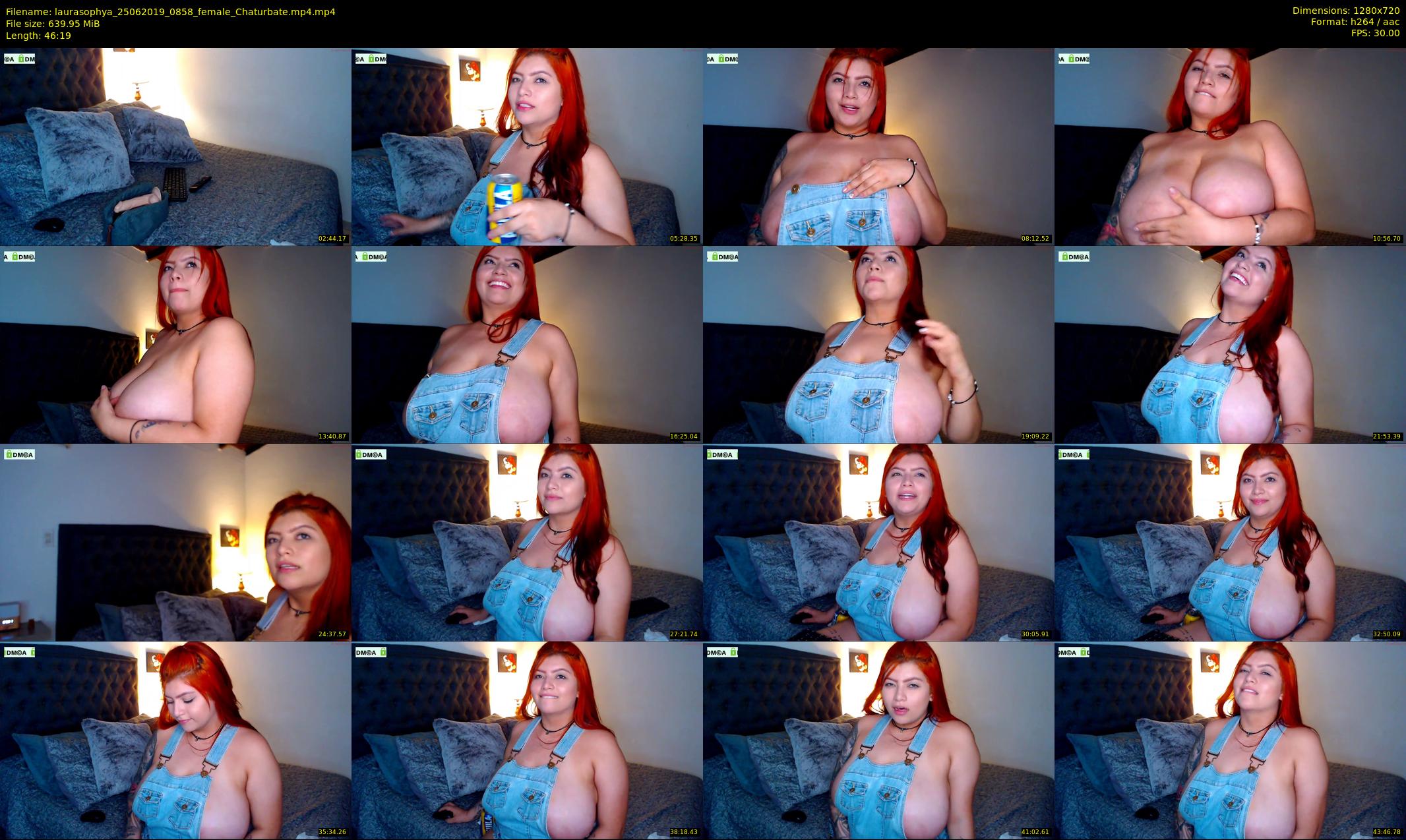 laurasophya — 47 minute Chaturbate female cam show recording, 720p, Jun 25, 2019
