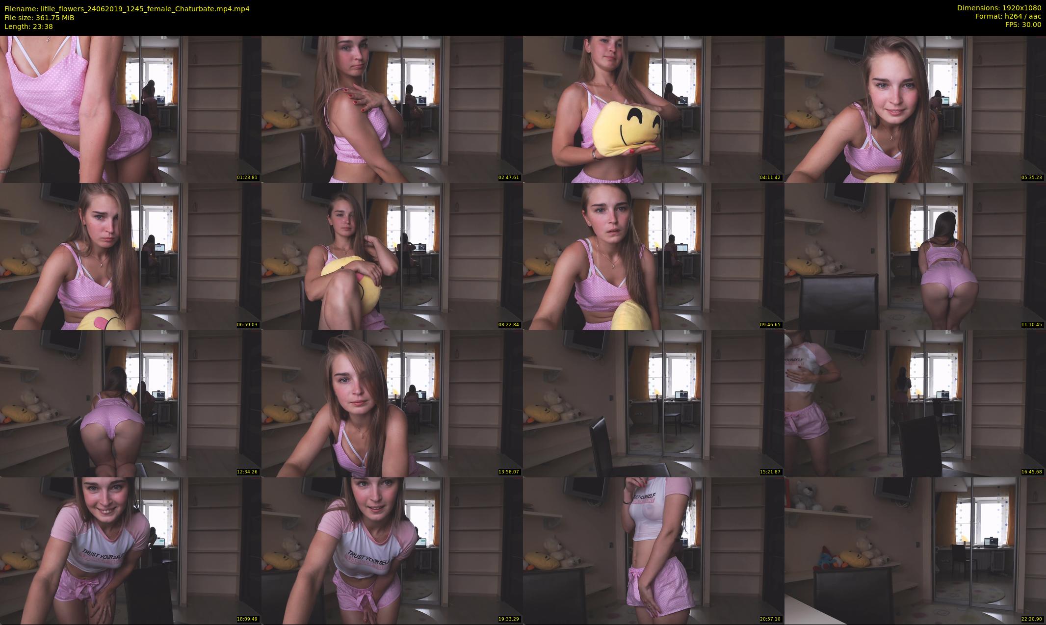 litlle_flowers — 24 minute Chaturbate female cam show recording, 1080p, Jun 24, 2019
