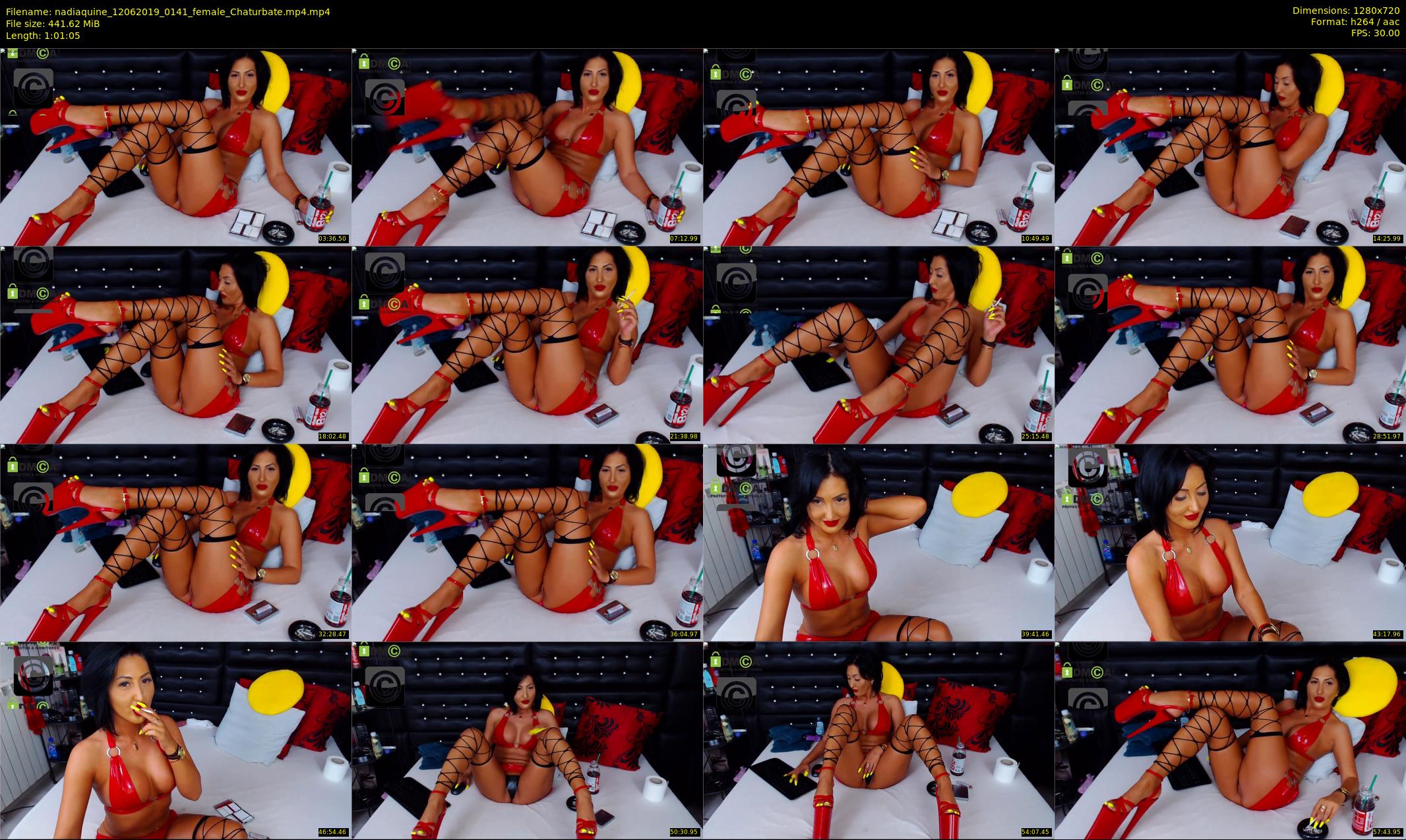 nadiaquine — 62 minute Chaturbate female cam show recording, 720p, Jun 12, 2019