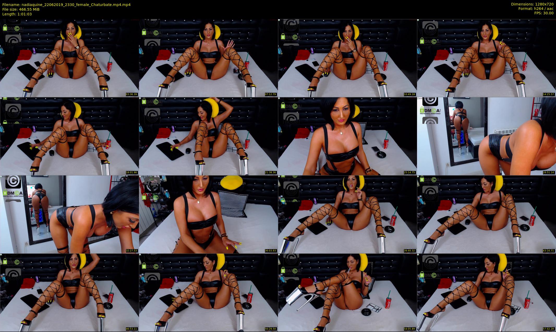 nadiaquine — 62 minute Chaturbate female cam show recording, 720p, Jun 22, 2019