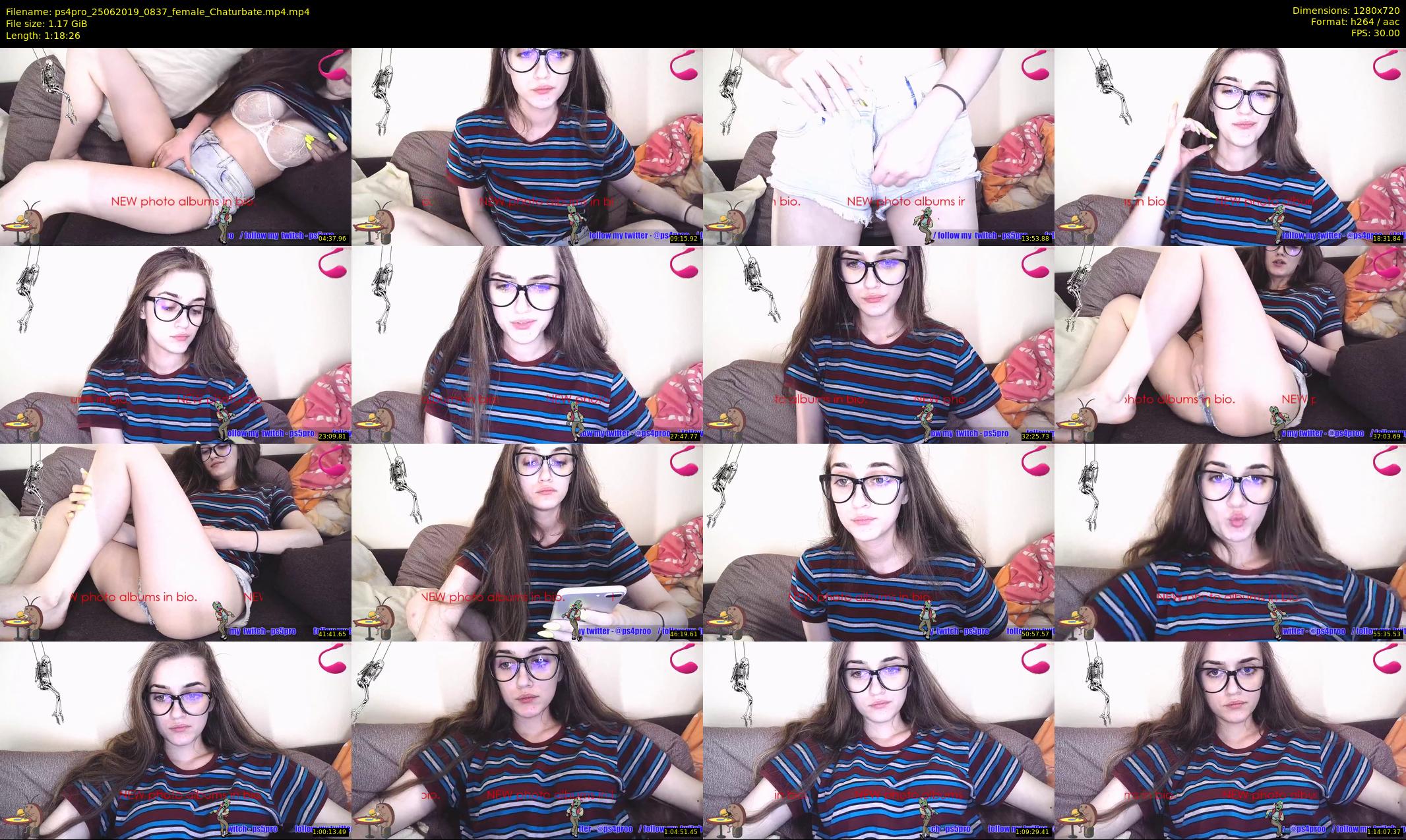 ps4pro — 79 minute Chaturbate female cam show recording, 720p, Jun 25, 2019