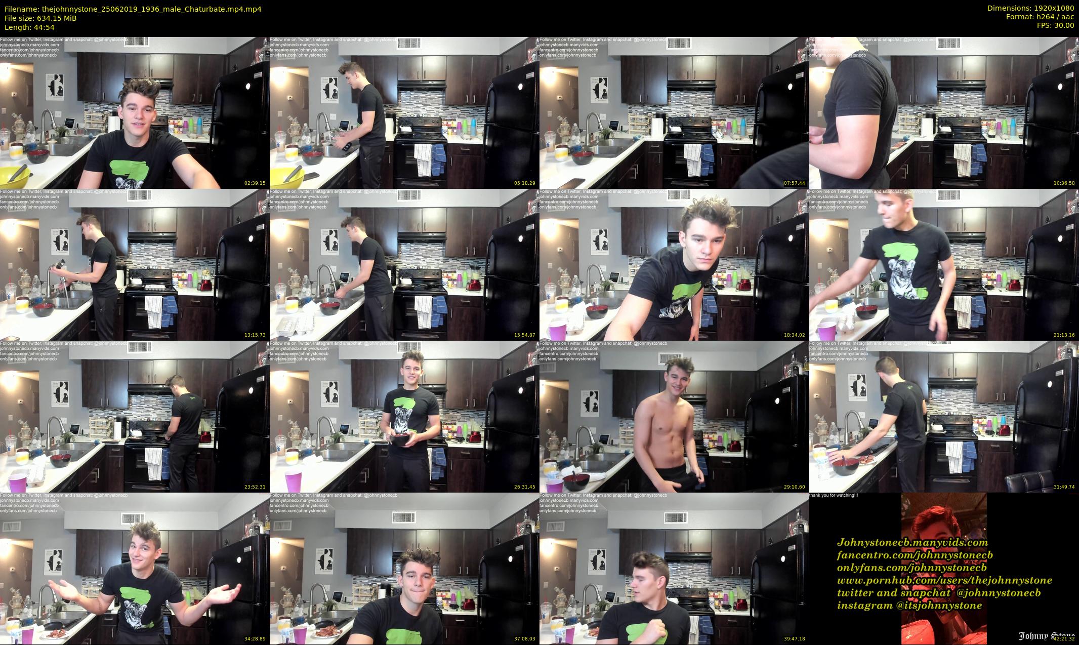 thejohnnystone — 45 minute Chaturbate male cam show recording, 1080p, Jun 25, 2019
