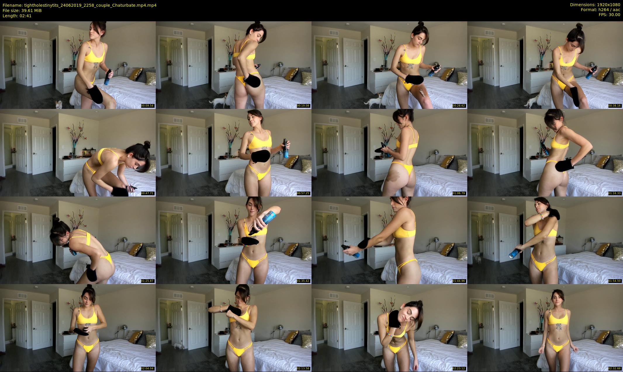 tightholestinytits — 3 minute Chaturbate couple cam show recording, 1080p, Jun 24, 2019