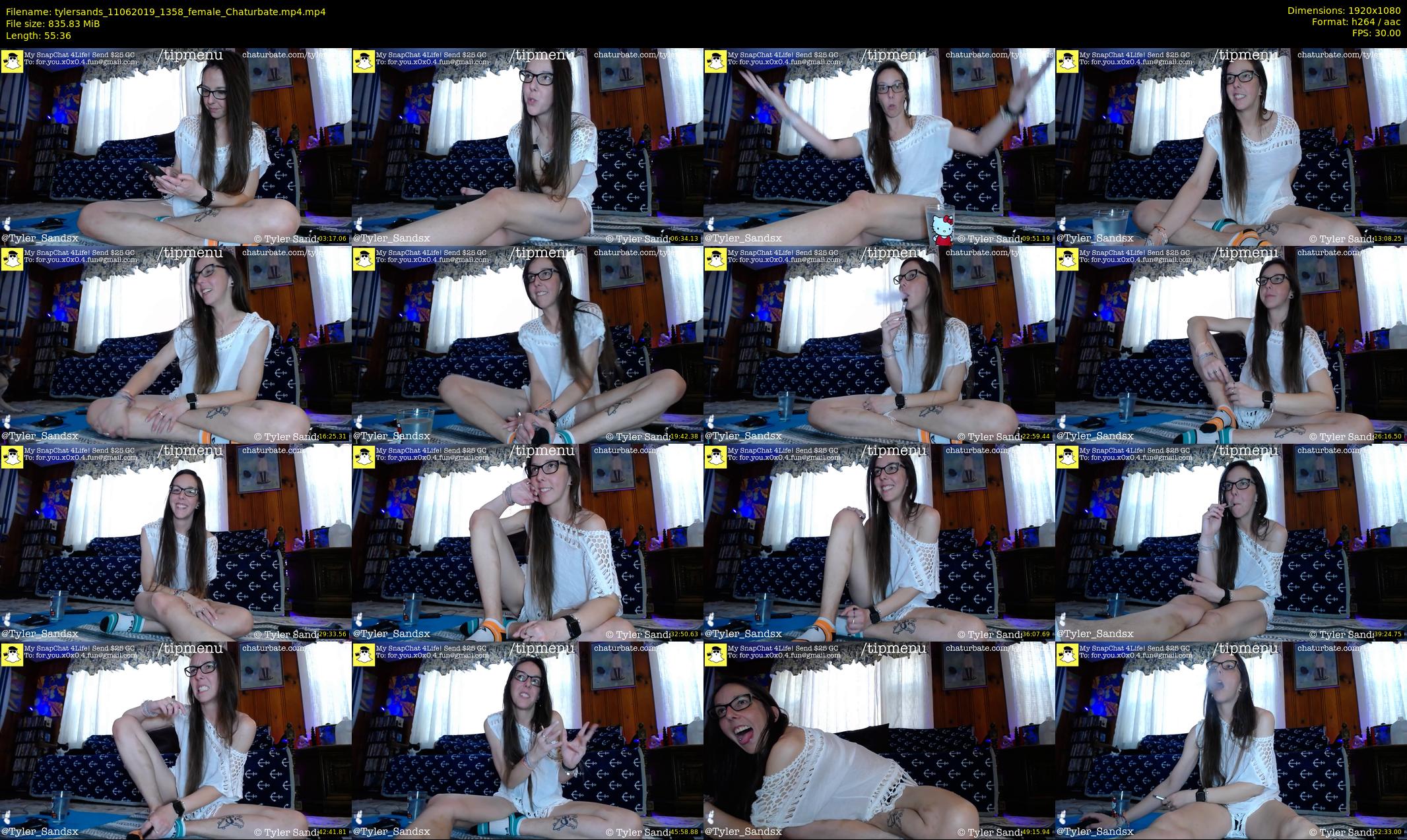 tylersands — 56 minute Chaturbate female cam show recording, 1080p, Jun 11, 2019