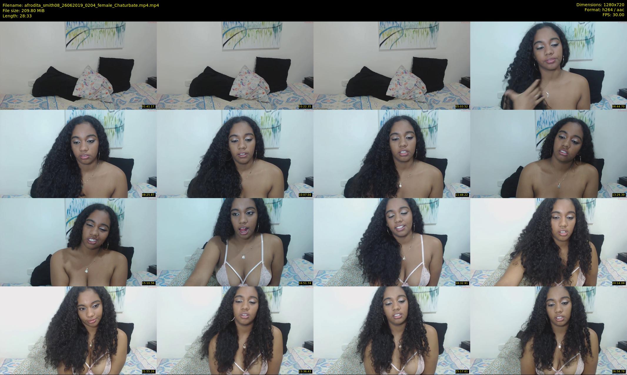afrodita_smith08 — 29 minute Chaturbate female cam show recording, 720p, Jun 26, 2019
