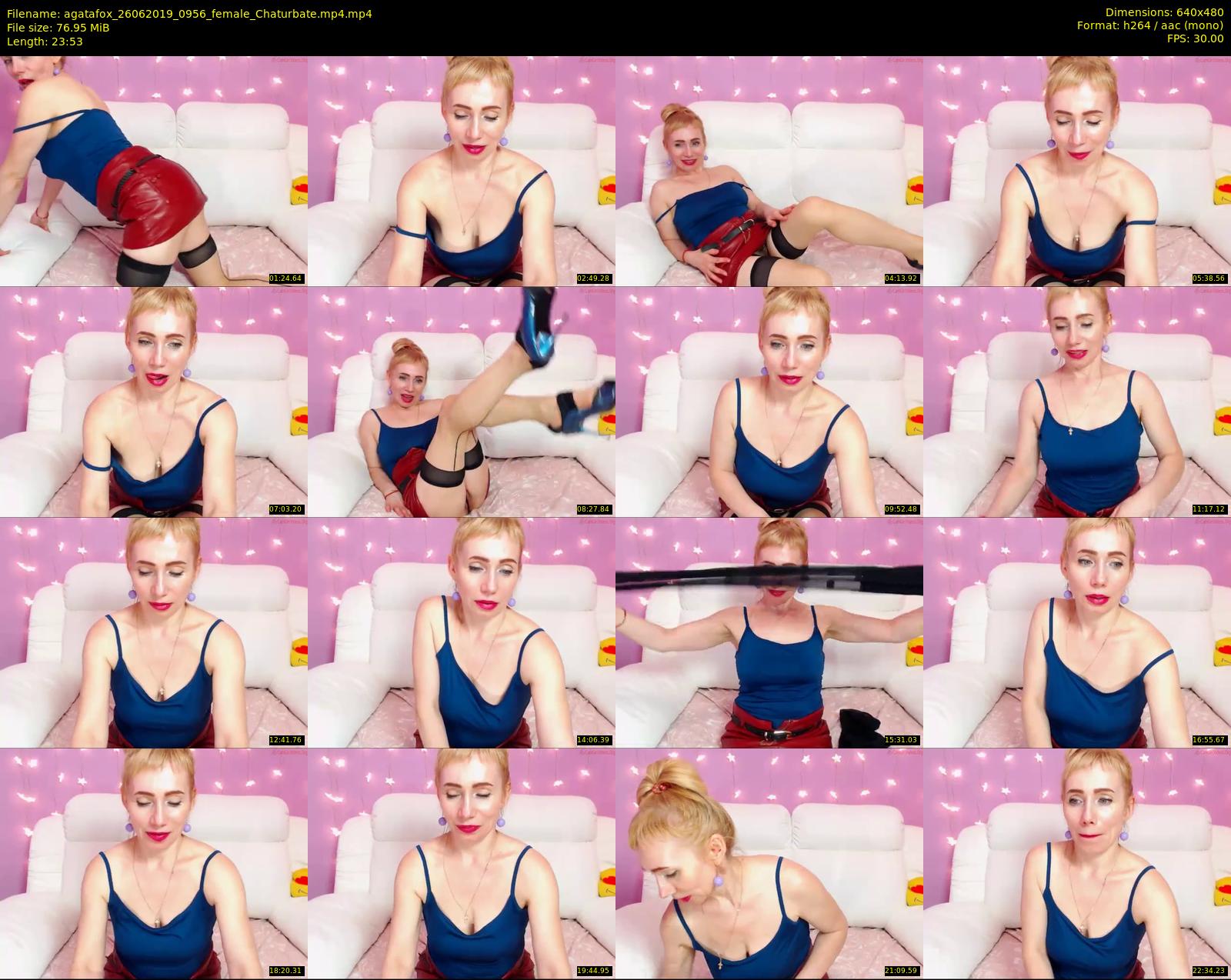 agatafox — 24 minute Chaturbate female cam show recording, 480p, Jun 26, 2019