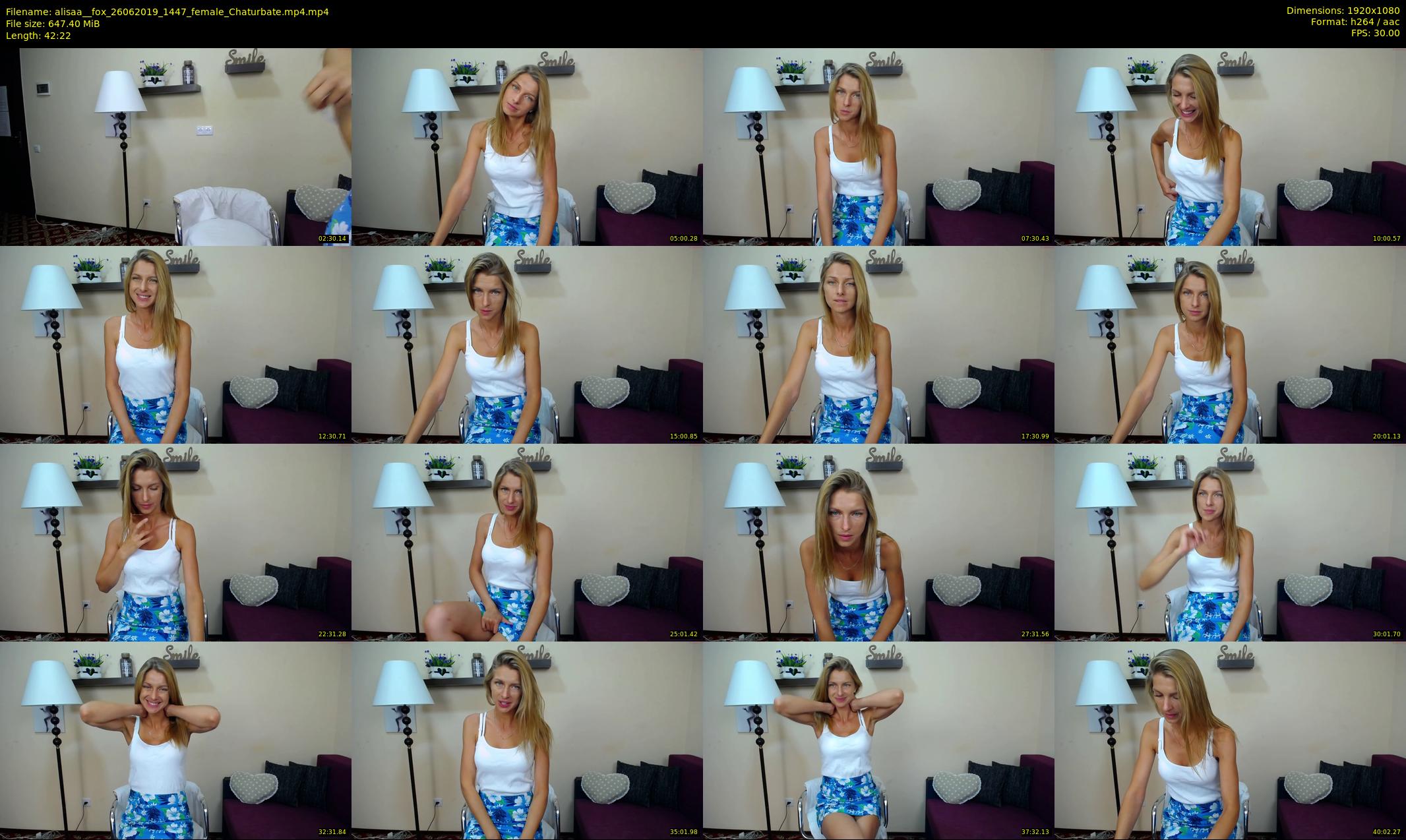 alisaa__fox — 43 minute Chaturbate female cam show recording, 1080p, Jun 26, 2019