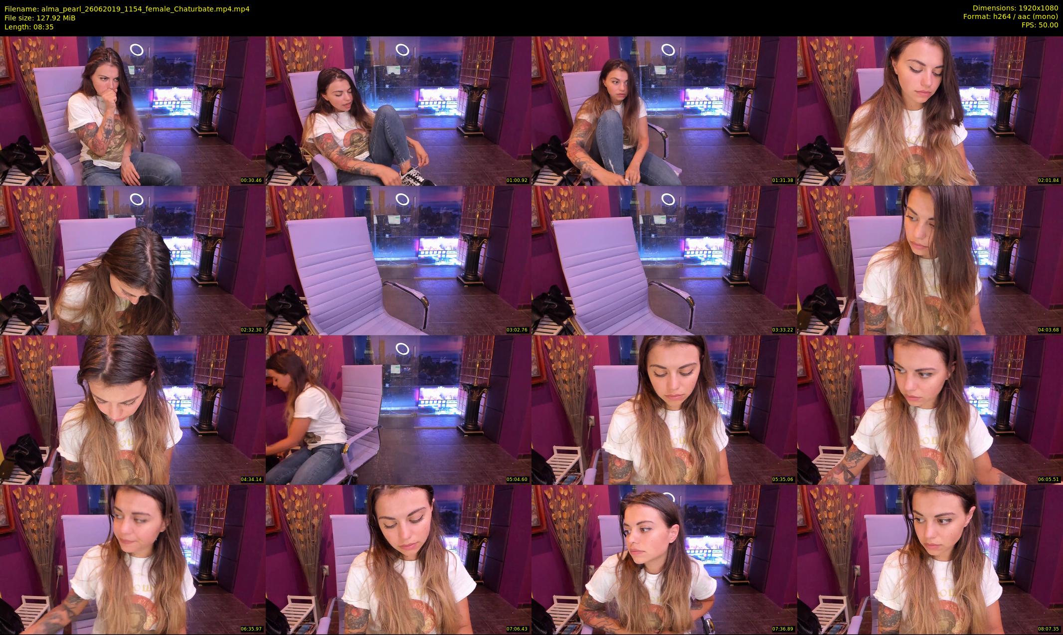 alma_pearl — 9 minute Chaturbate female cam show recording, 1080p, Jun 26, 2019