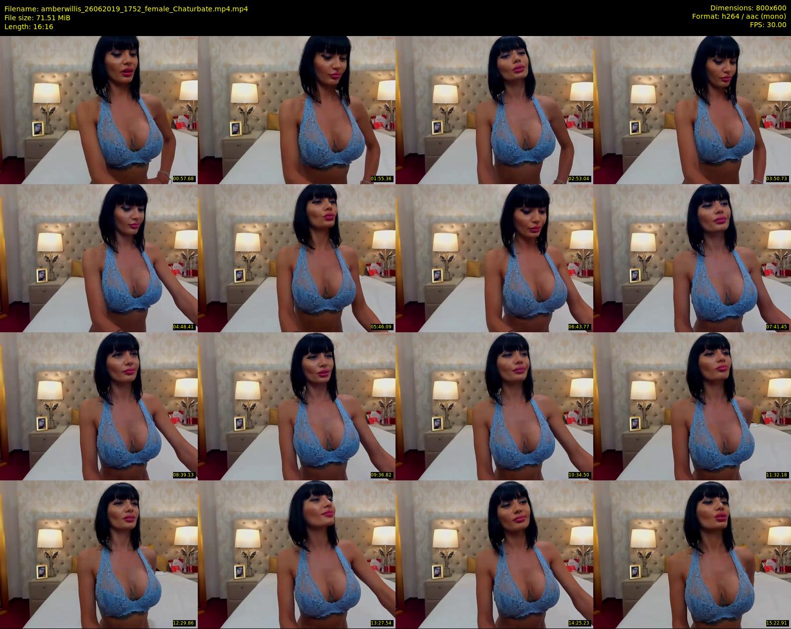 amberwillis — 17 minute Chaturbate female cam show recording, 480p, Jun 26, 2019