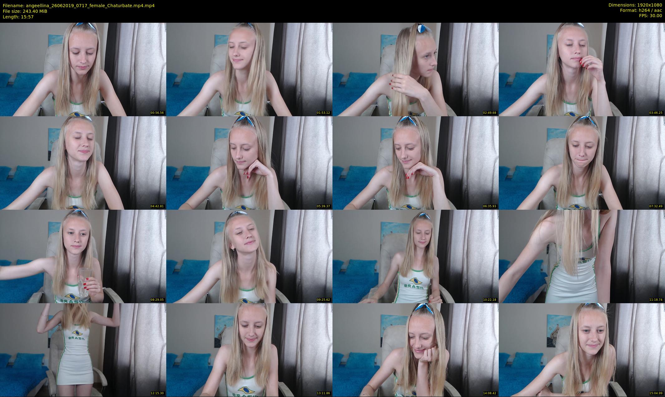 angeellina — 16 minute Chaturbate female cam show recording, 1080p, Jun 26, 2019