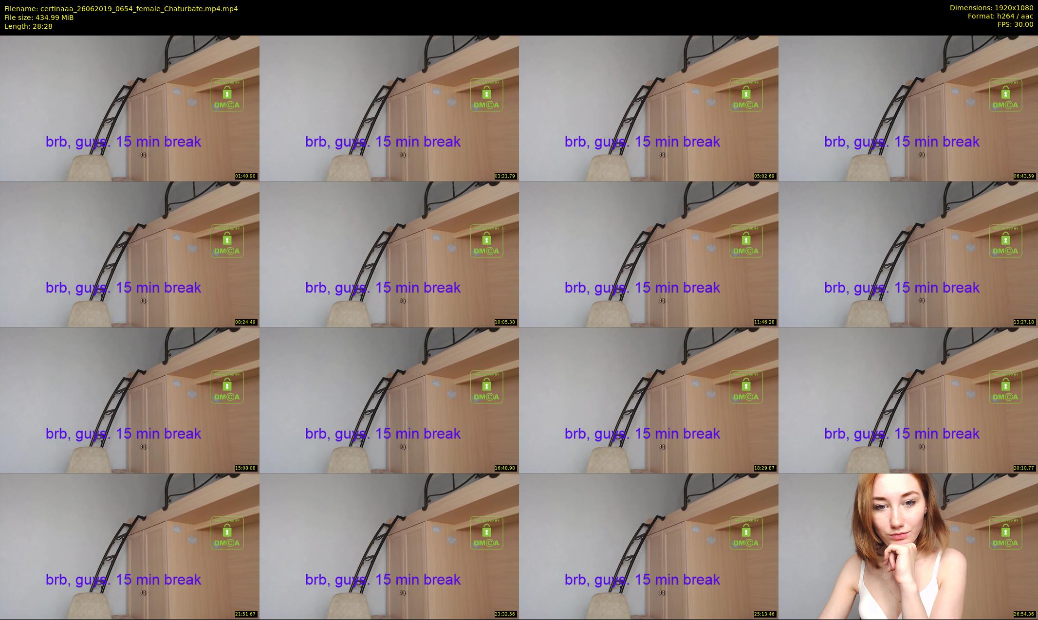 certinaaa — 29 minute Chaturbate female cam show recording, 1080p, Jun 26, 2019