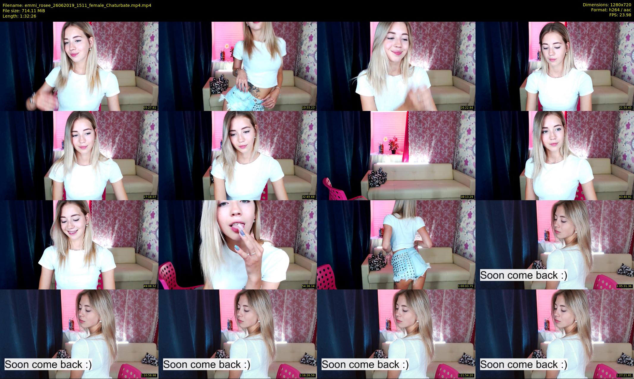 emmi_rosee — 93 minute Chaturbate female cam show recording, 720p, Jun 26, 2019