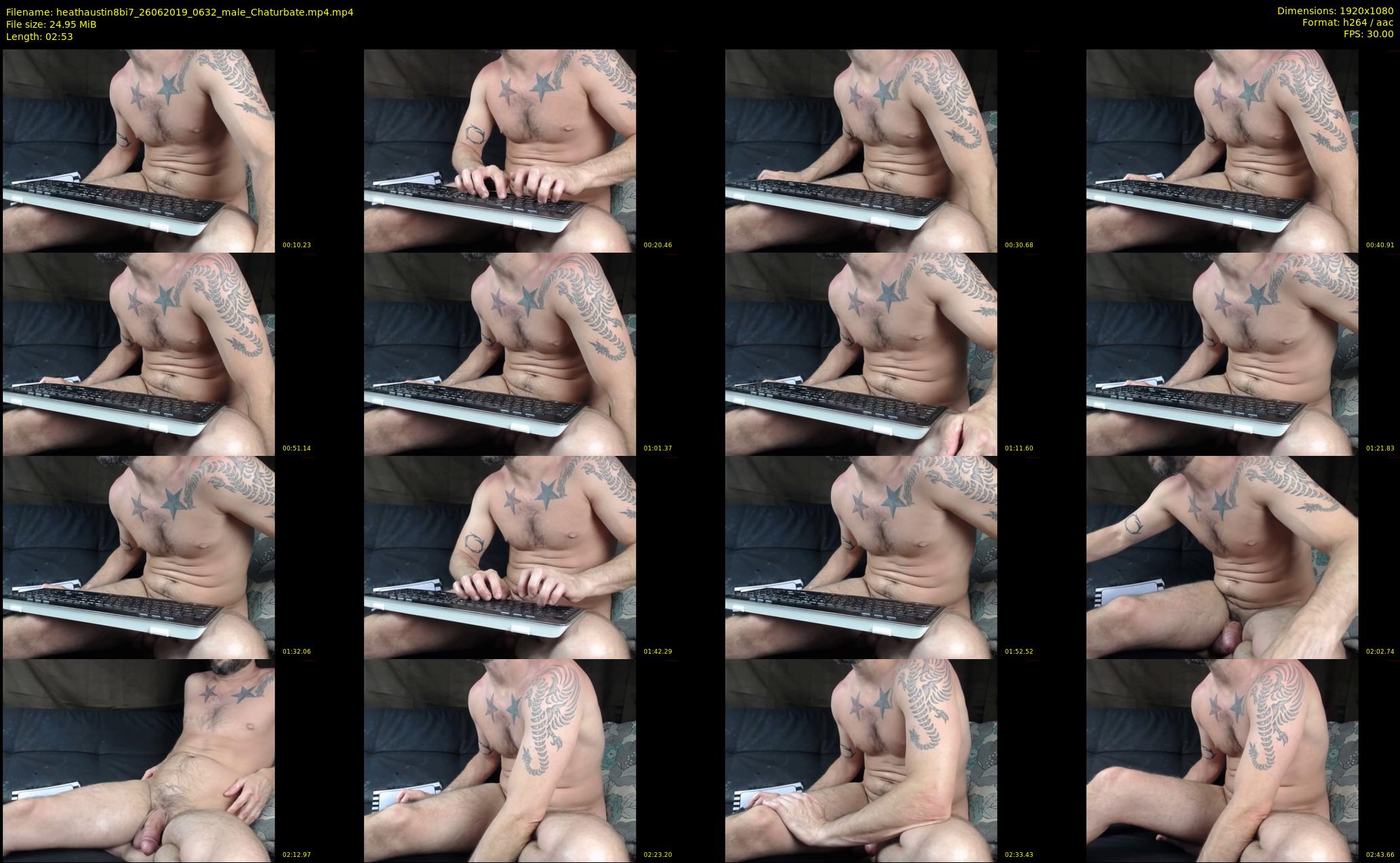 heathaustin8bi7 — 3 minute Chaturbate male cam show recording, 1080p, Jun 26, 2019