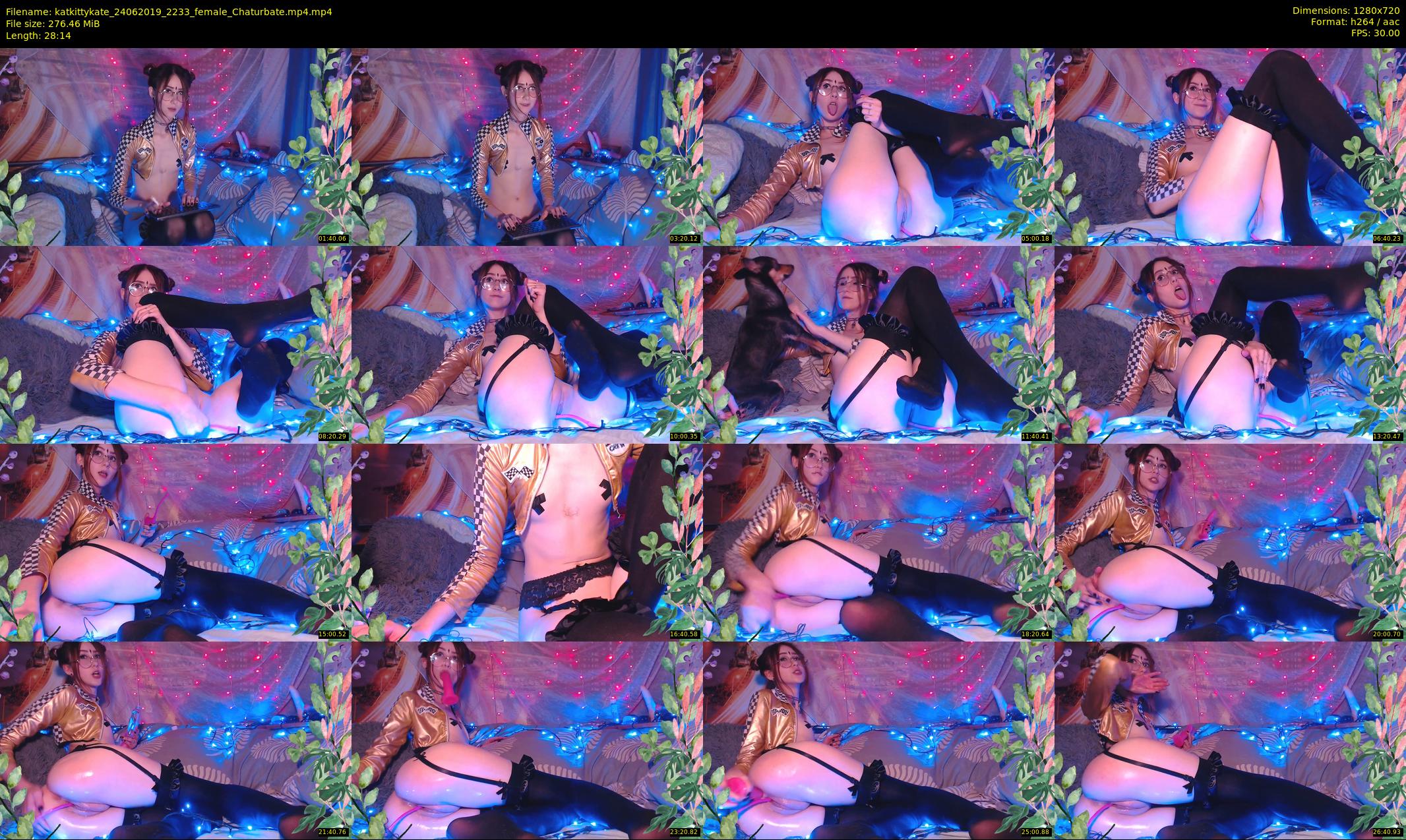 katkittykate — 29 minute Chaturbate female cam show recording, 720p, Jun 24, 2019