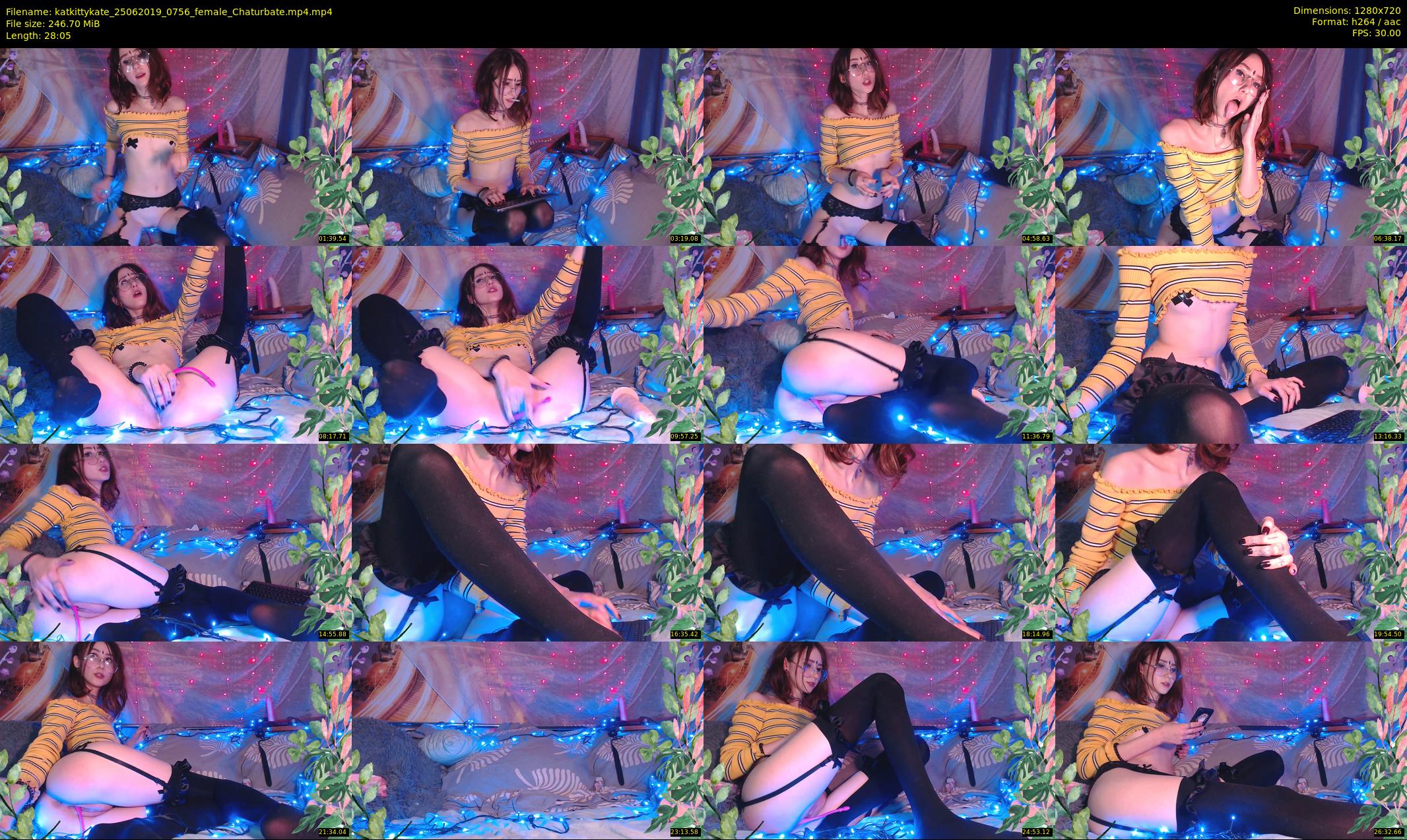 katkittykate — 29 minute Chaturbate female cam show recording, 720p, Jun 25, 2019