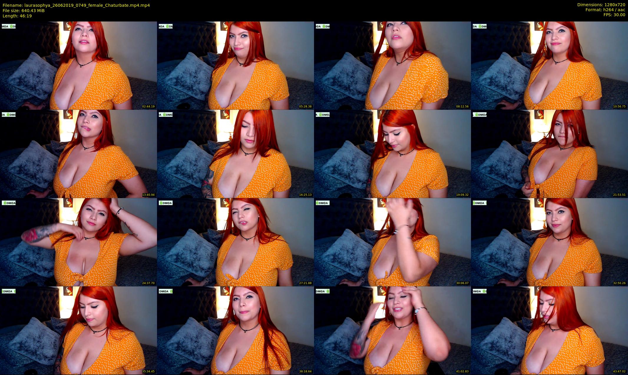 laurasophya — 47 minute Chaturbate female cam show recording, 720p, Jun 26, 2019