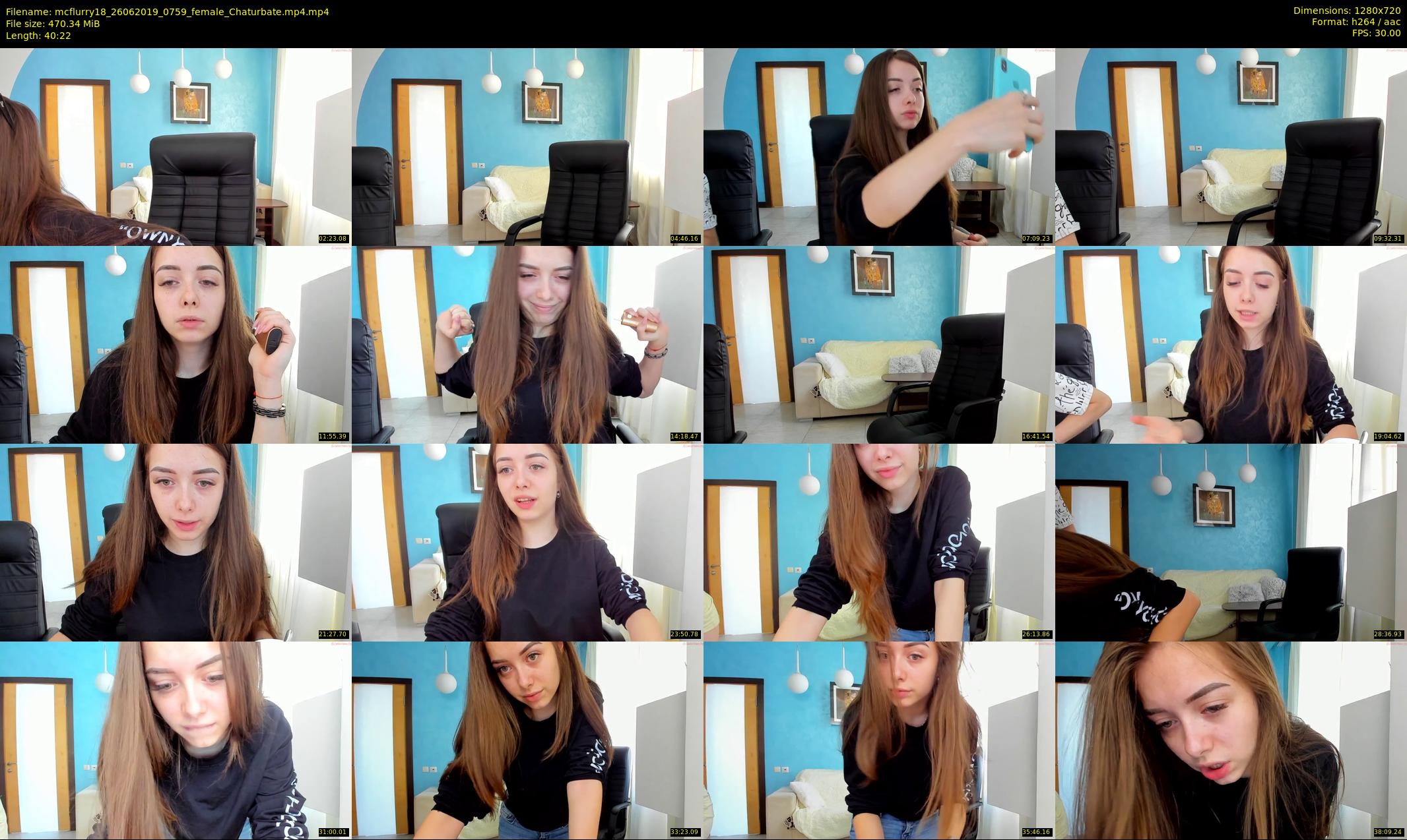 mcflurry18 — 41 minute Chaturbate female cam show recording, 720p, Jun 26, 2019