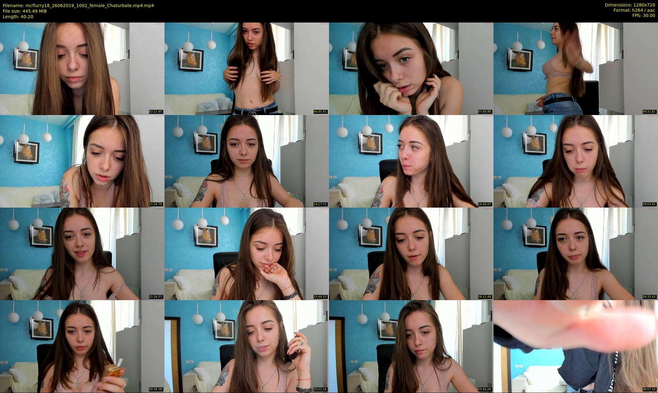 mcflurry18 — 41 minute Chaturbate female cam show recording, 720p, Jun 26, 2019
