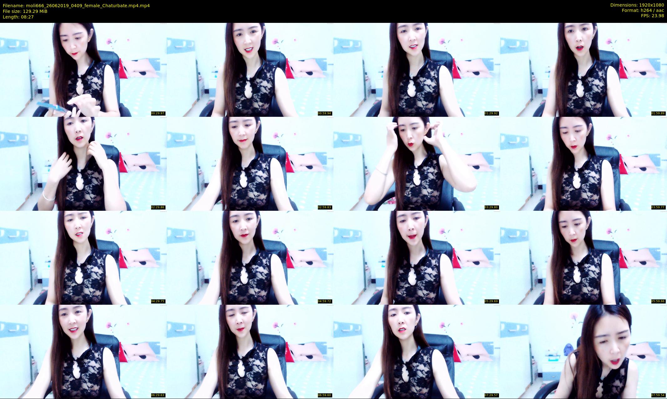 moli666 — 9 minute Chaturbate female cam show recording, 1080p, Jun 26, 2019