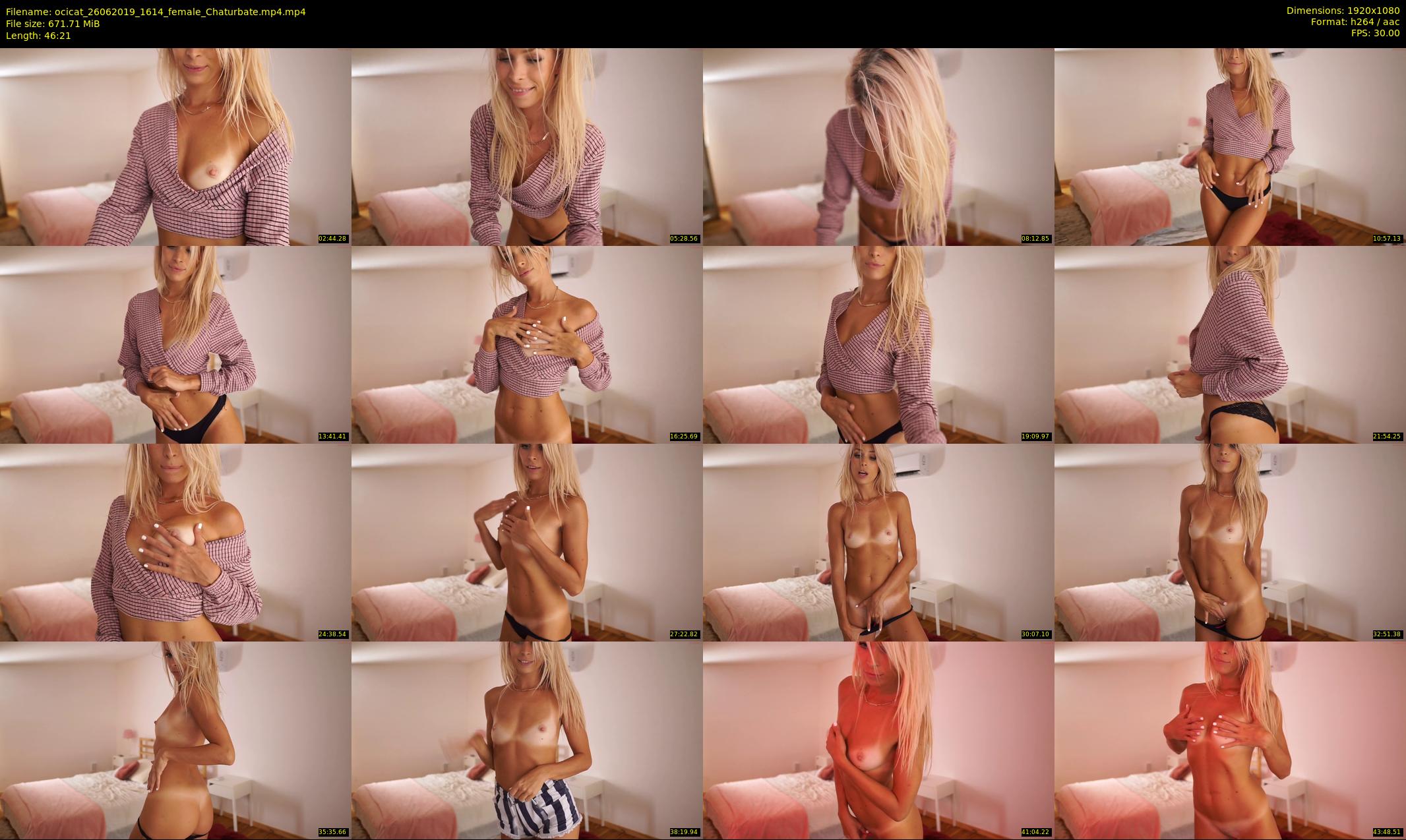 ocicat — 47 minute Chaturbate female cam show recording, 1080p, Jun 26, 2019