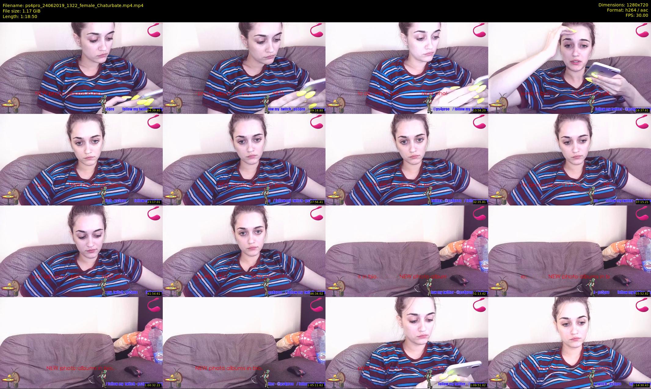 ps4pro — 79 minute Chaturbate female cam show recording, 720p, Jun 24, 2019