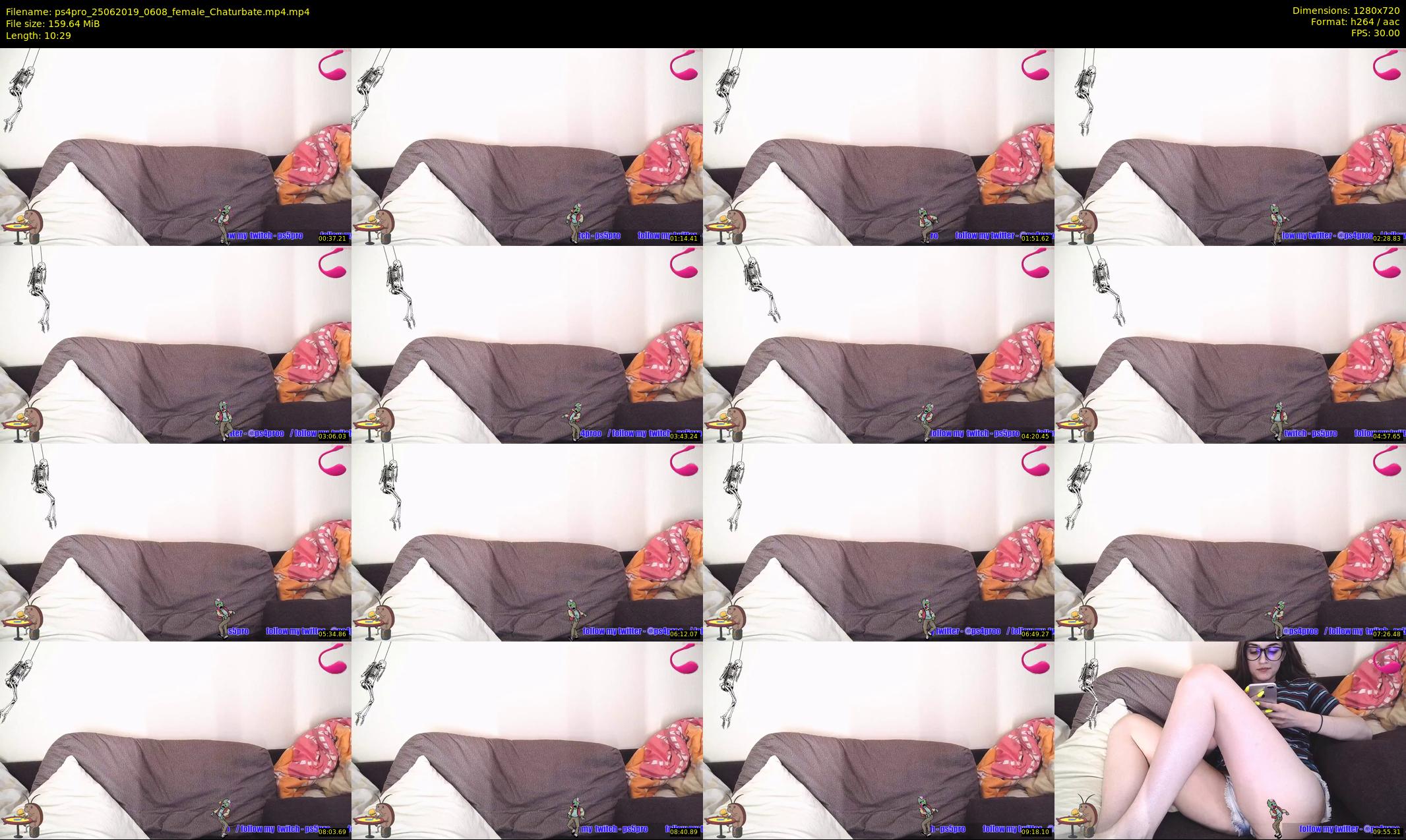 ps4pro — 11 minute Chaturbate female cam show recording, 720p, Jun 25, 2019