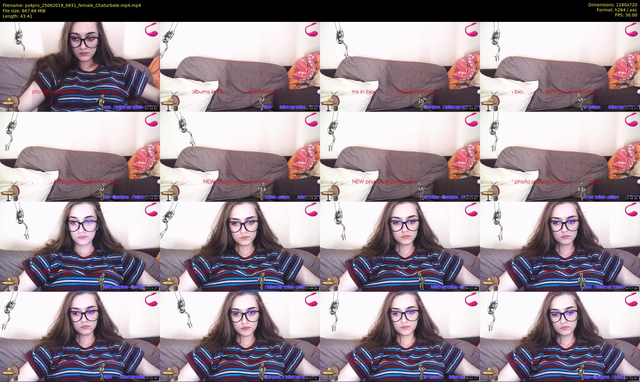 ps4pro — 44 minute Chaturbate female cam show recording, 720p, Jun 25, 2019