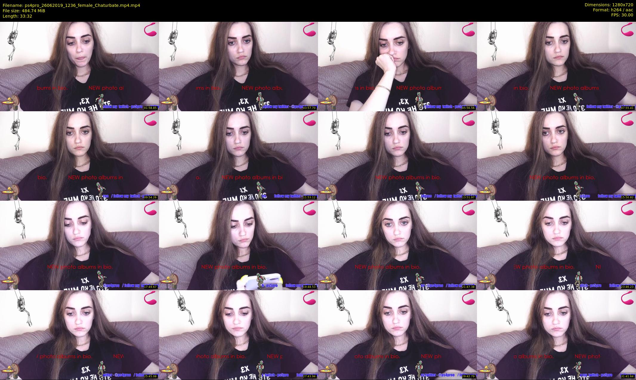 ps4pro — 34 minute Chaturbate female cam show recording, 720p, Jun 26, 2019