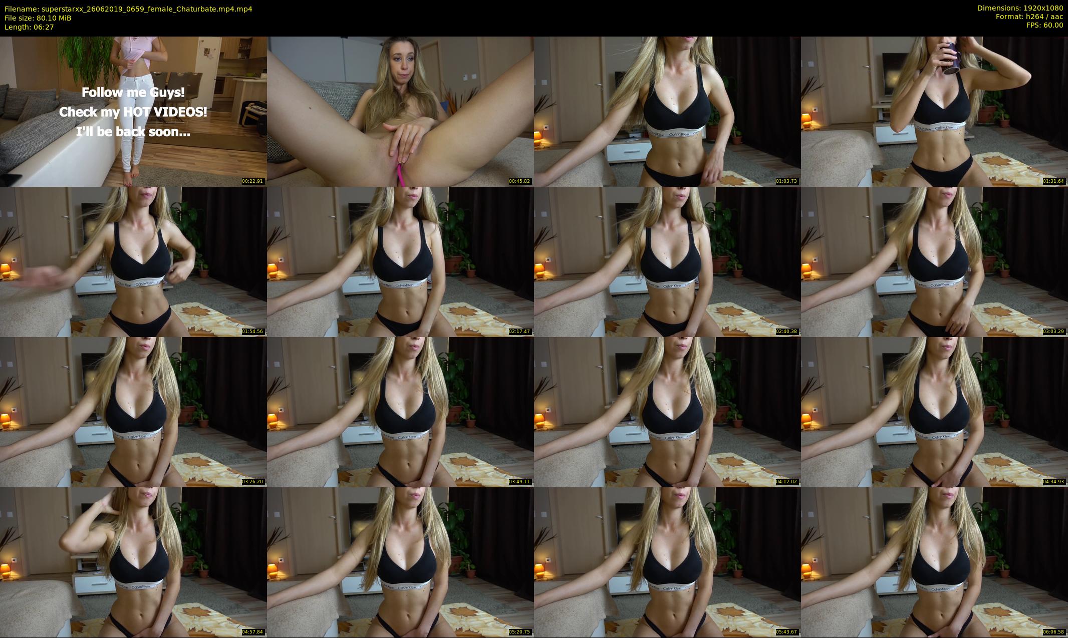 superstarxx — 7 minute Chaturbate female cam show recording, 1080p, Jun 26, 2019