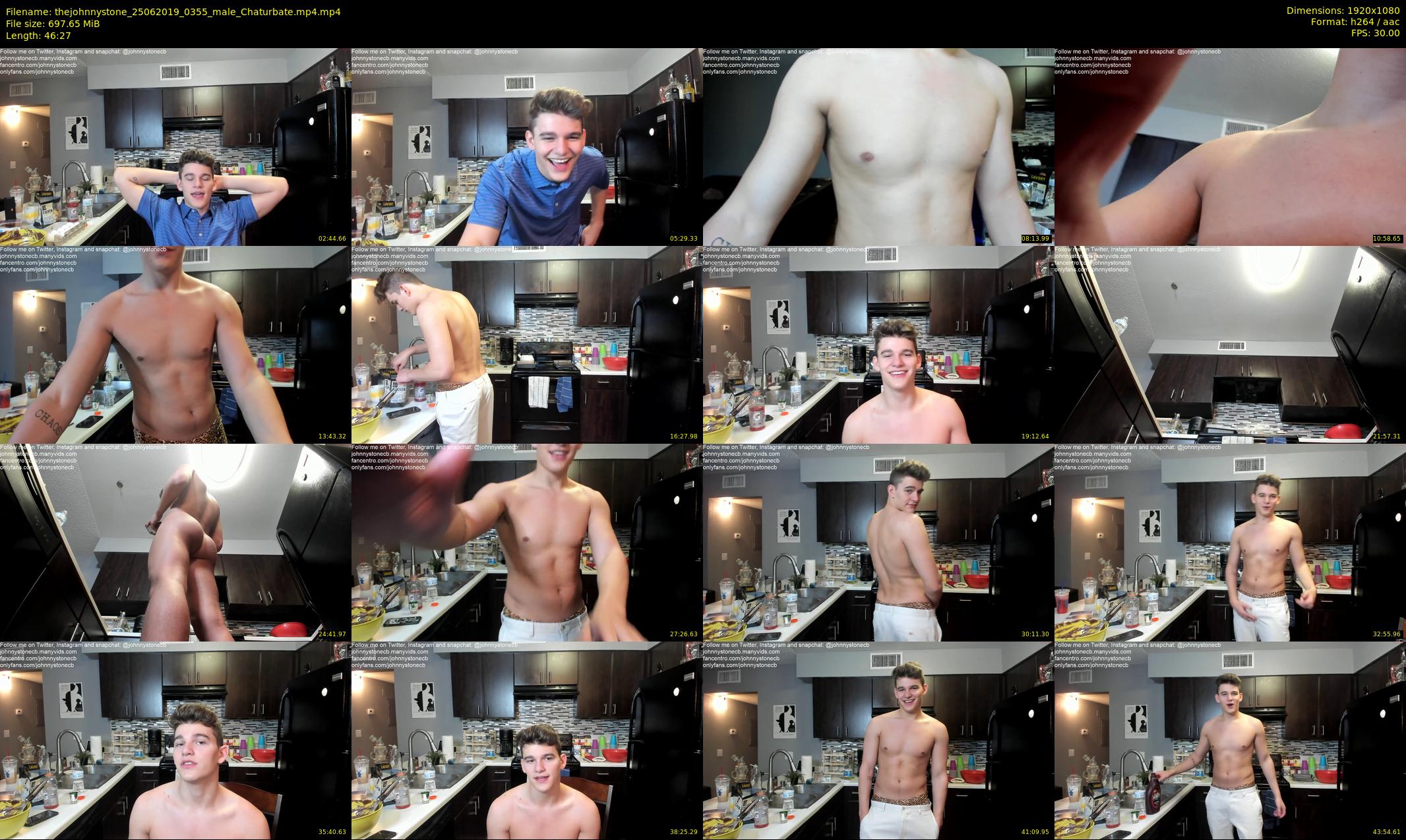 thejohnnystone — 47 minute Chaturbate male cam show recording, 1080p, Jun 25, 2019