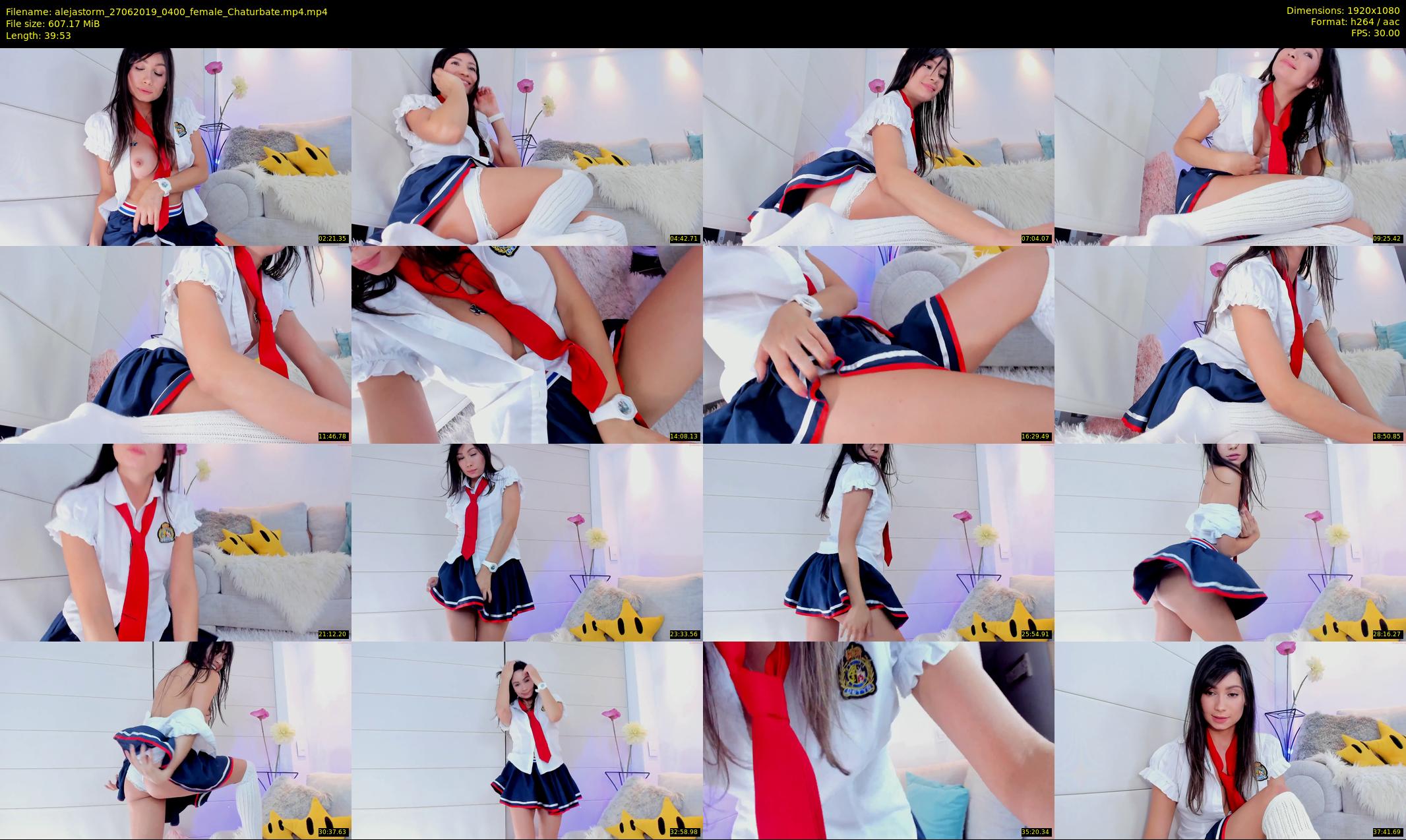 alejastorm — 40 minute Chaturbate female cam show recording, 1080p, Jun 27, 2019