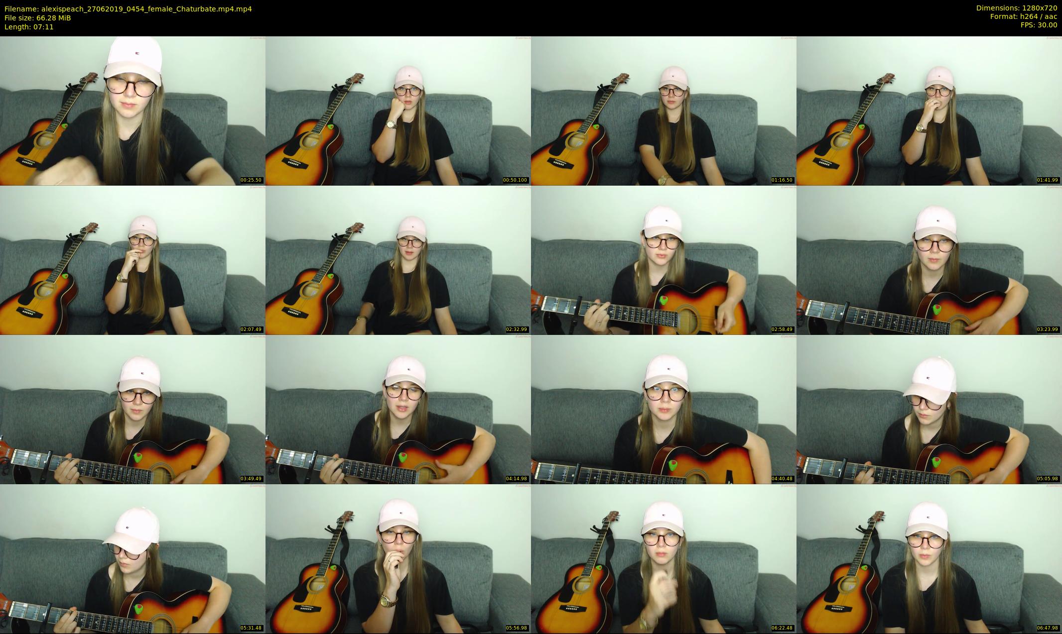 alexispeach — 8 minute Chaturbate female cam show recording, 720p, Jun 27, 2019