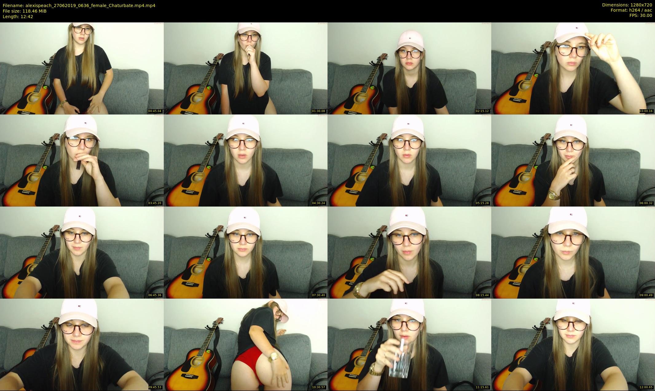 alexispeach — 13 minute Chaturbate female cam show recording, 720p, Jun 27, 2019