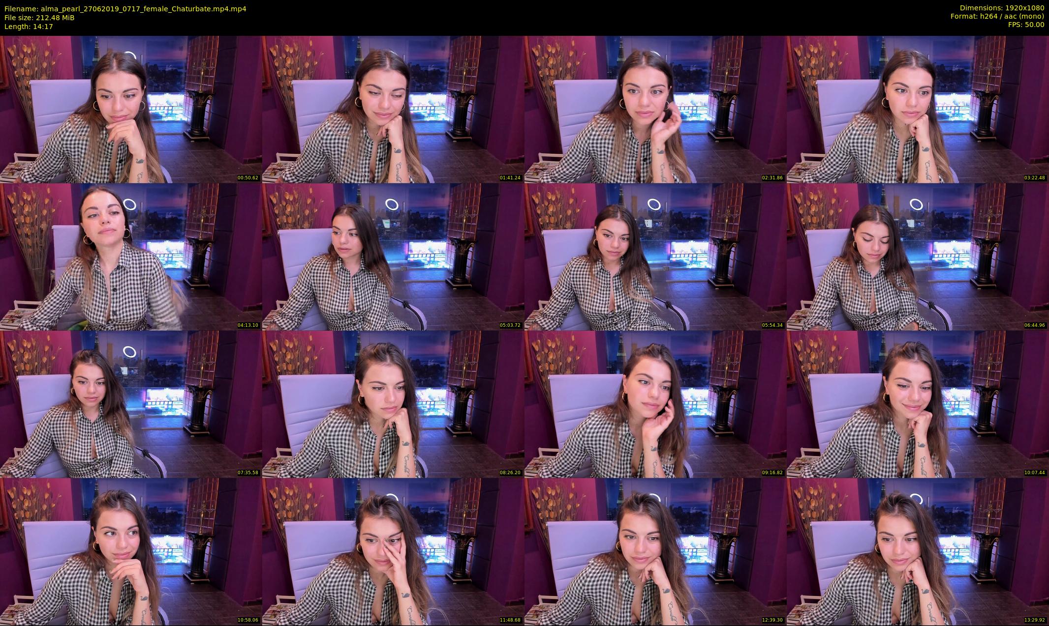 alma_pearl — 15 minute Chaturbate female cam show recording, 1080p, Jun 27, 2019
