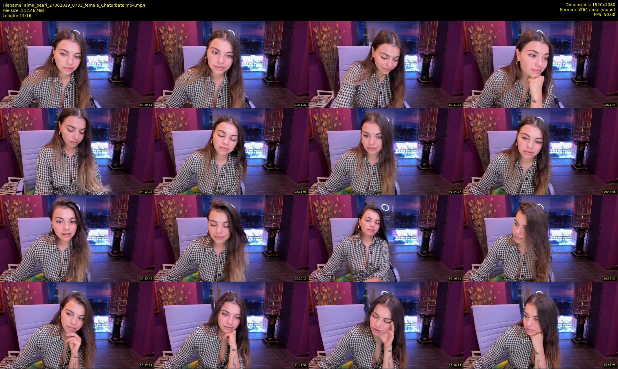 alma_pearl — 15 minute Chaturbate female cam show recording, 1080p, Jun 27, 2019