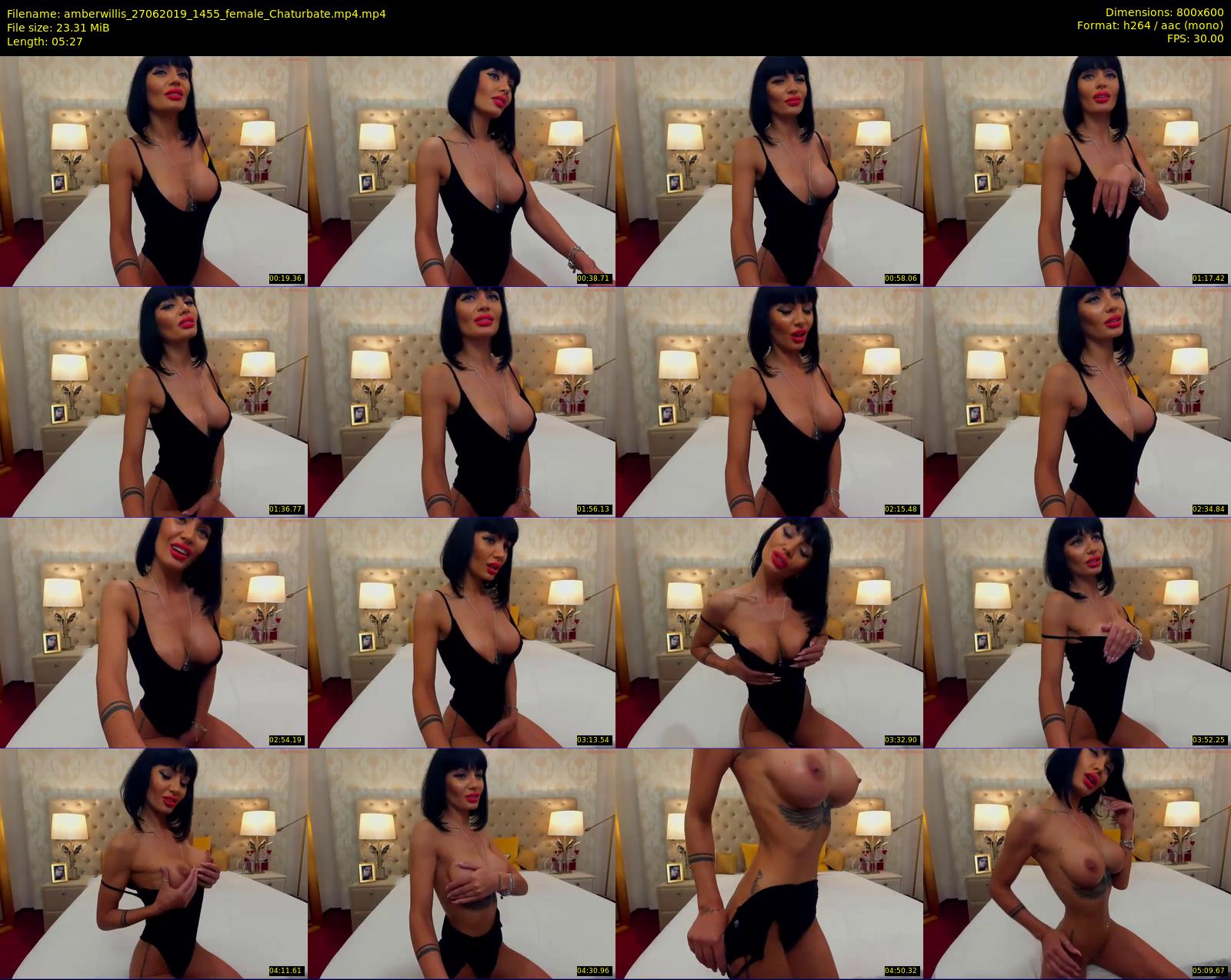 amberwillis — 6 minute Chaturbate female cam show recording, 480p, Jun 27, 2019