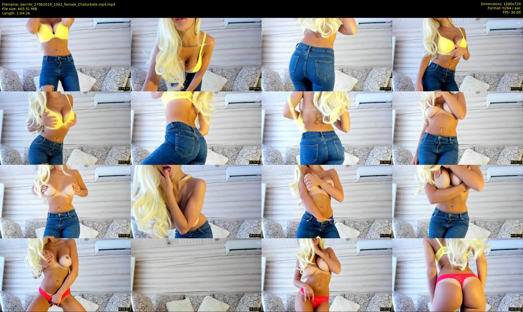 barrrbi — 65 minute Chaturbate female cam show recording, 720p, Jun 27, 2019
