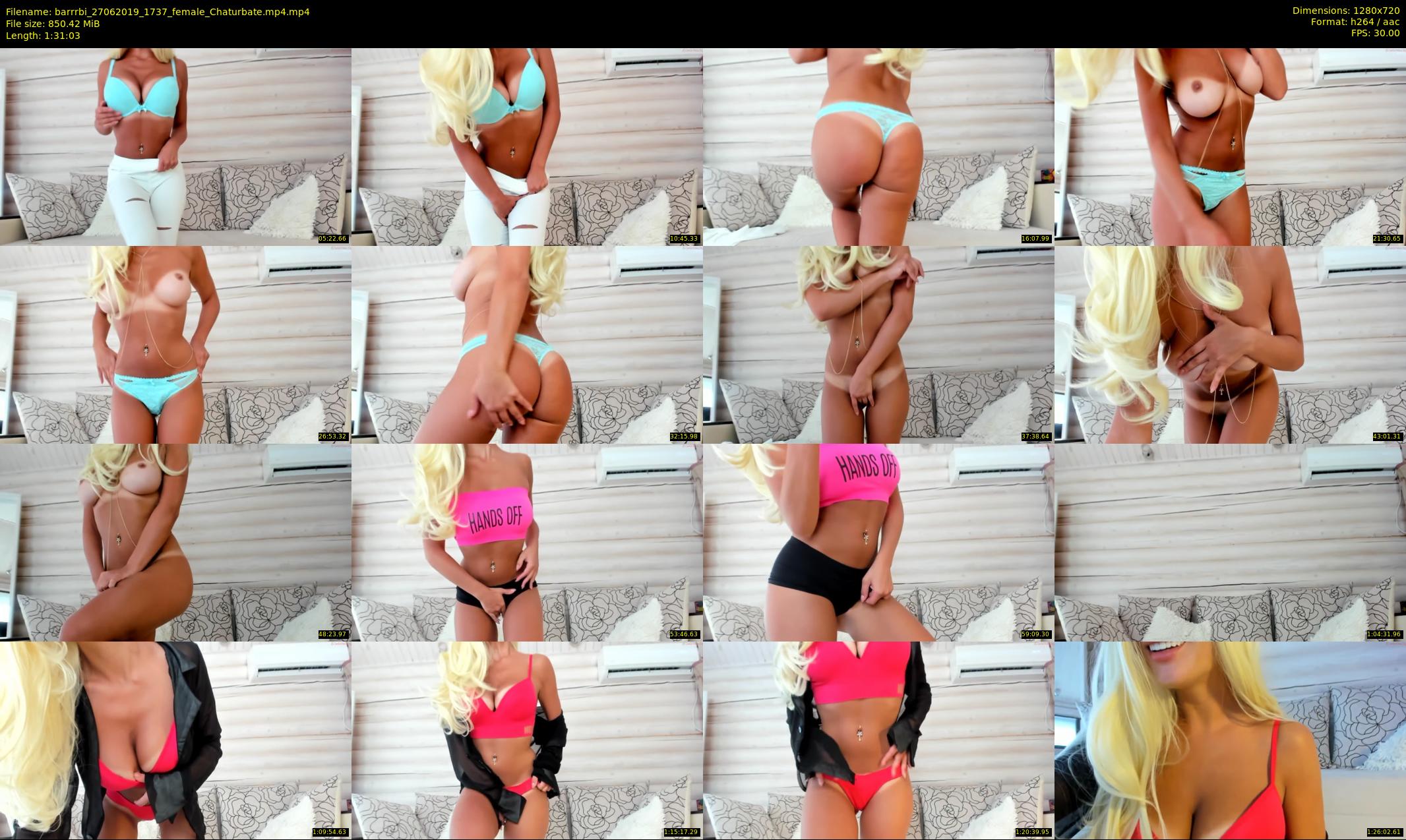 barrrbi — 92 minute Chaturbate female cam show recording, 720p, Jun 27, 2019