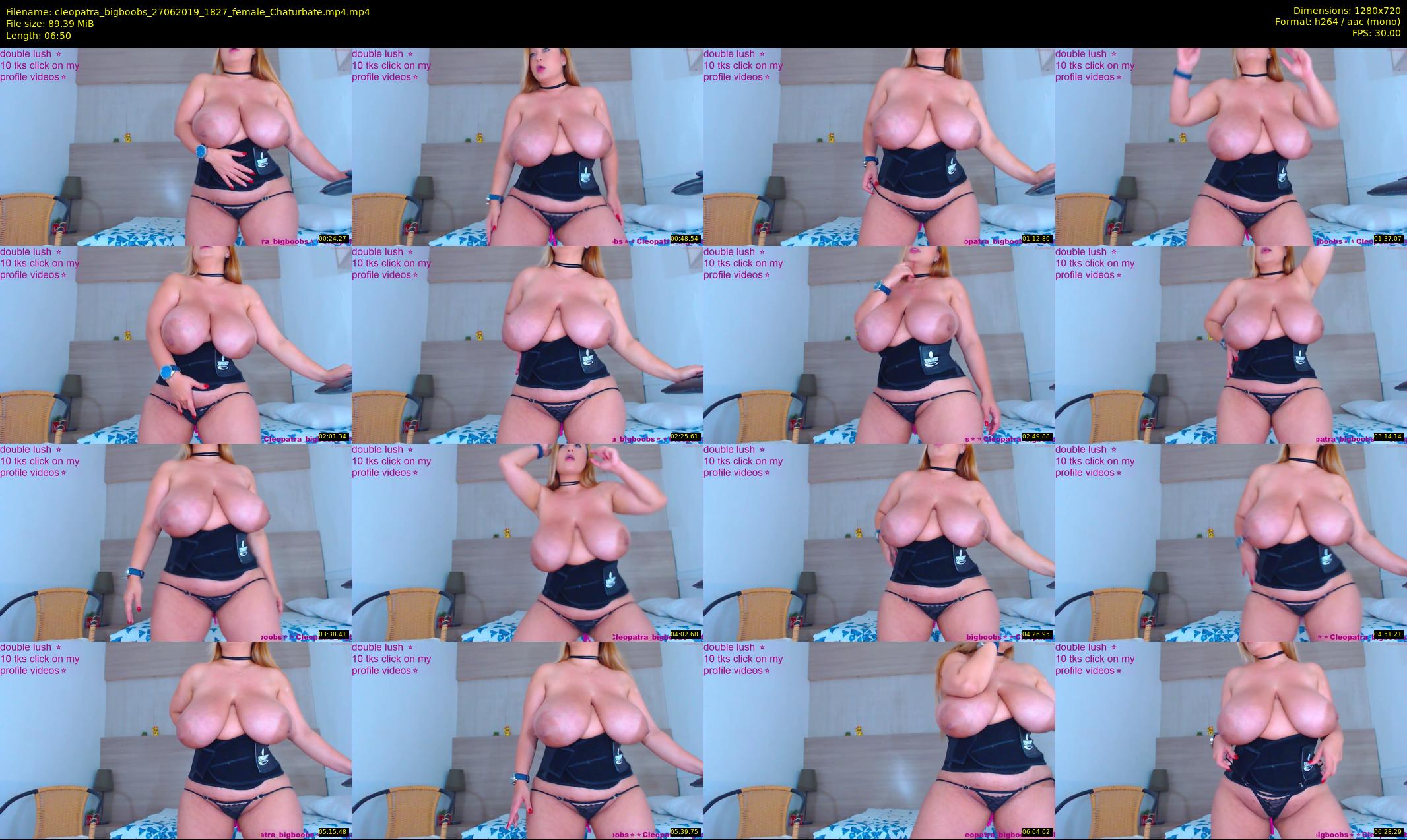 cleopatra_bigboobs — 7 minute Chaturbate female cam show recording, 720p, Jun 27, 2019
