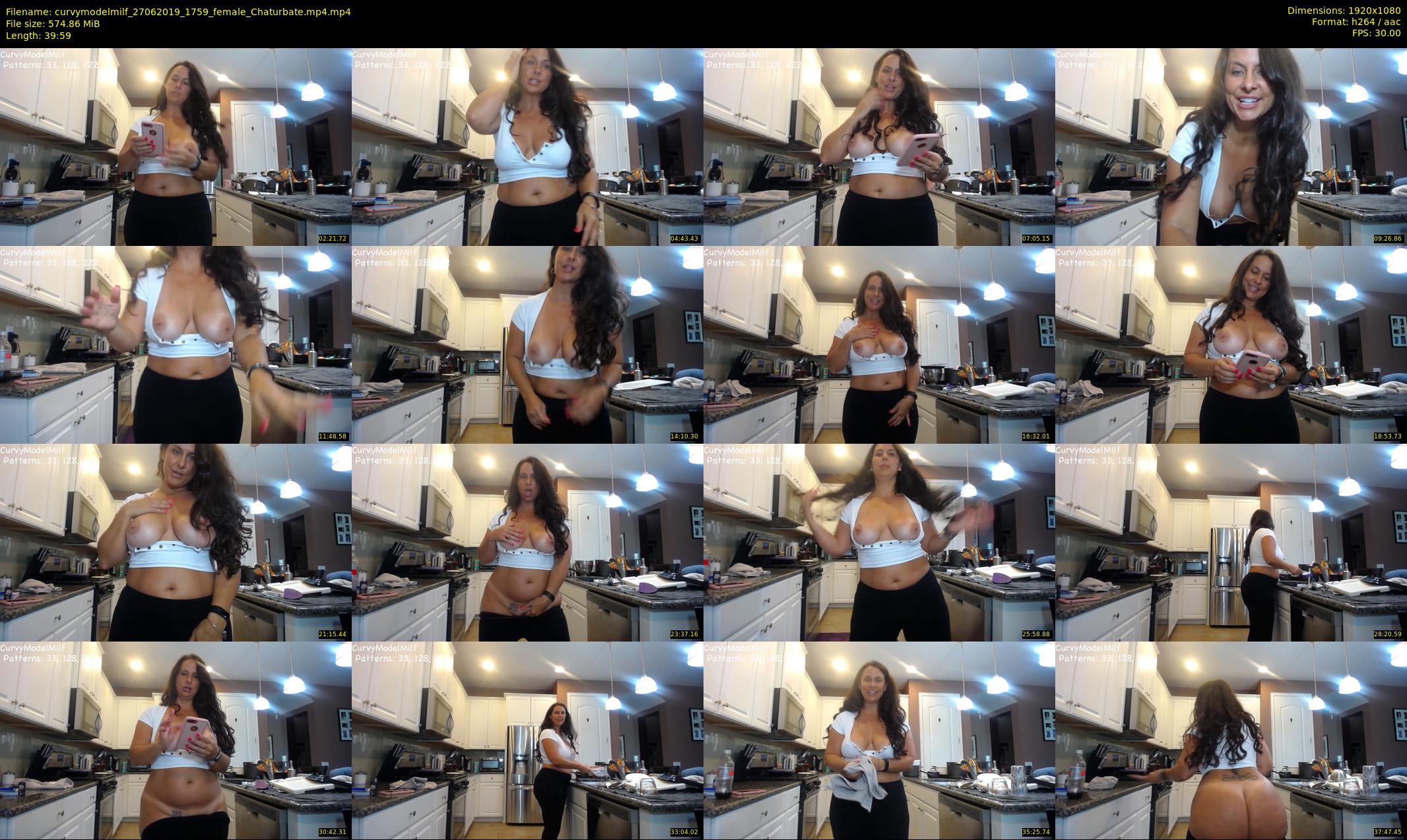 curvymodelmilf — 40 minute Chaturbate female cam show recording, 1080p, Jun 27, 2019