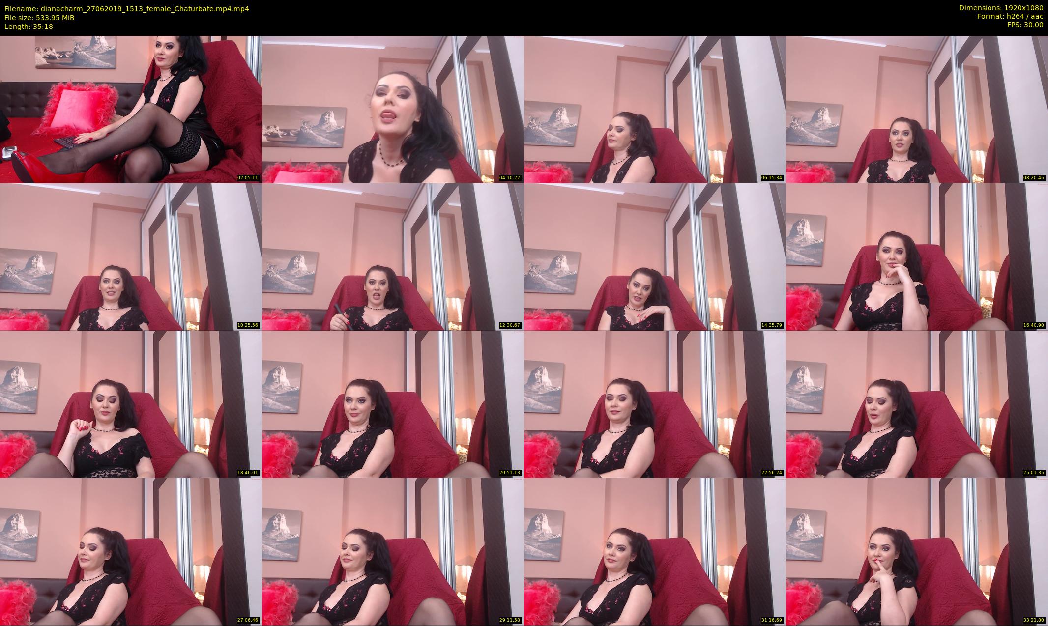 dianacharm — 36 minute Chaturbate female cam show recording, 1080p, Jun 27, 2019