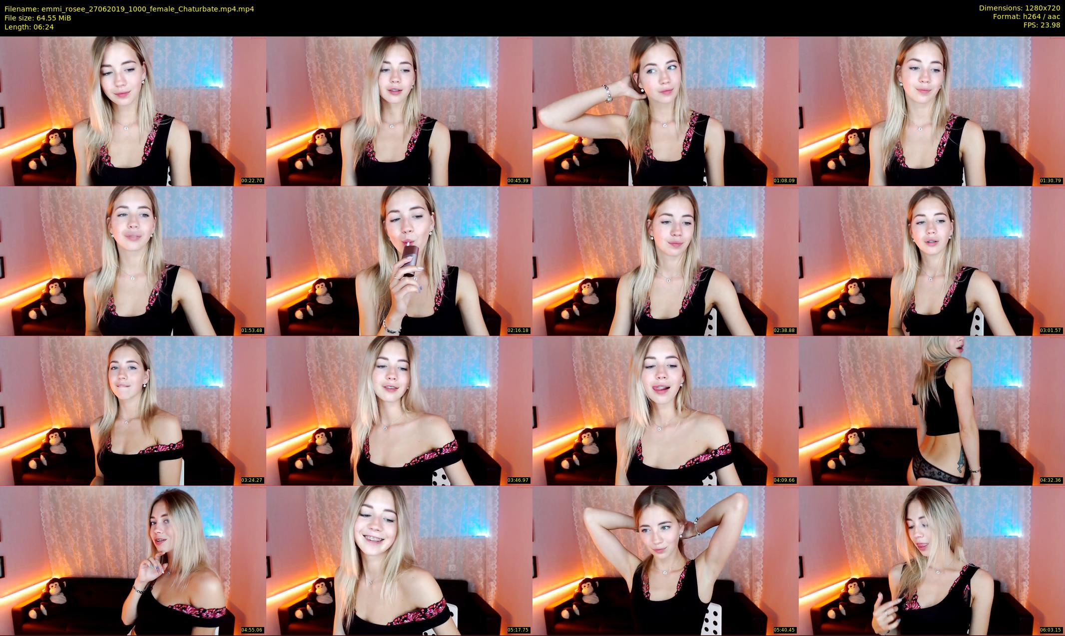 emmi_rosee — 7 minute Chaturbate female cam show recording, 720p, Jun 27, 2019