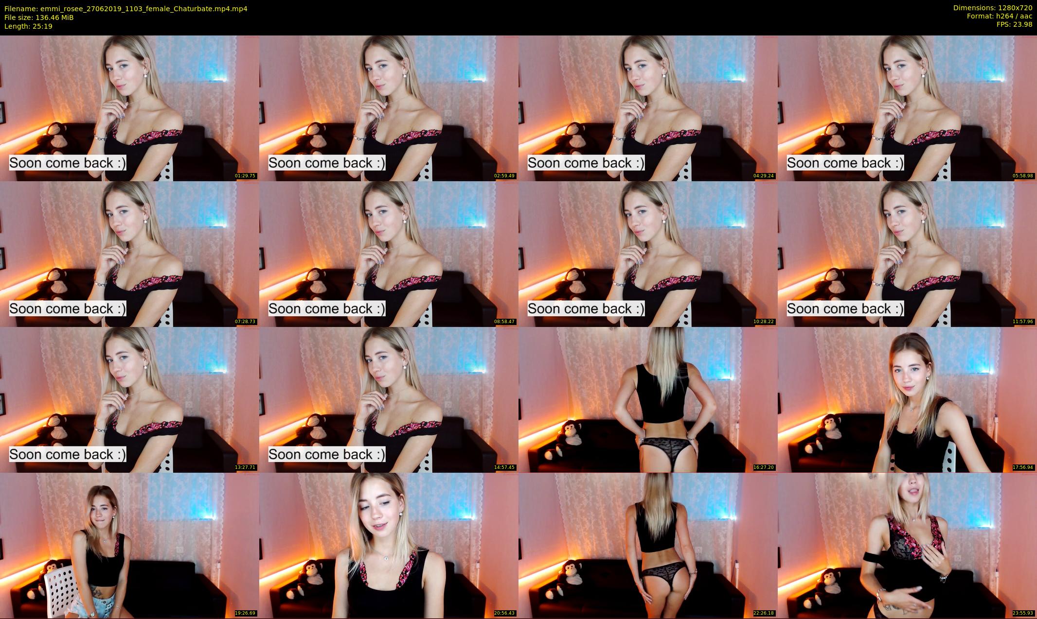 emmi_rosee — 26 minute Chaturbate female cam show recording, 720p, Jun 27, 2019
