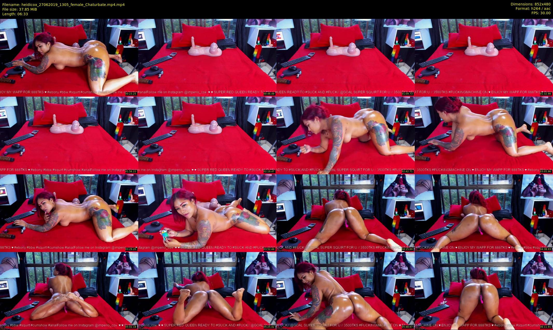 heidicox — 7 minute Chaturbate female cam show recording, 480p, Jun 27, 2019
