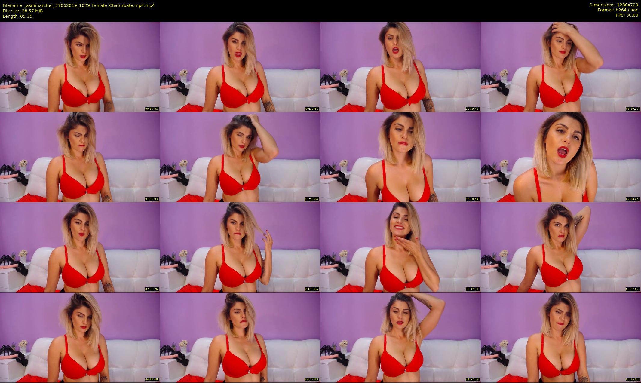 jasminarcher — 6 minute Chaturbate female cam show recording, 720p, Jun 27, 2019