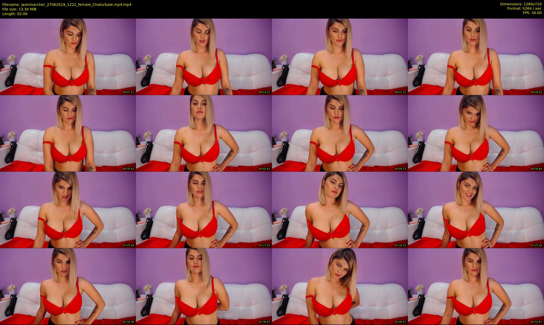jasminarcher — 2 minute Chaturbate female cam show recording, 720p, Jun 27, 2019