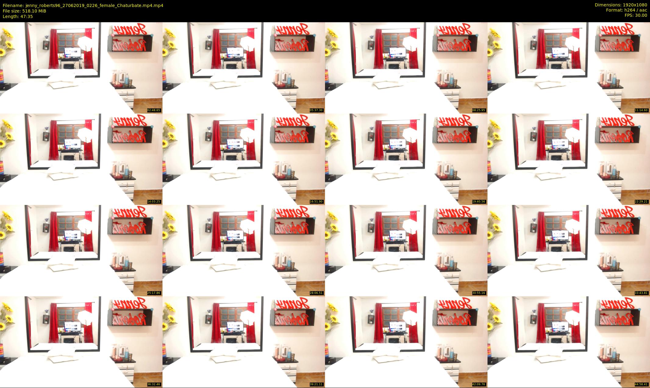 jenny_roberts96 — 48 minute Chaturbate female cam show recording, 1080p, Jun 27, 2019